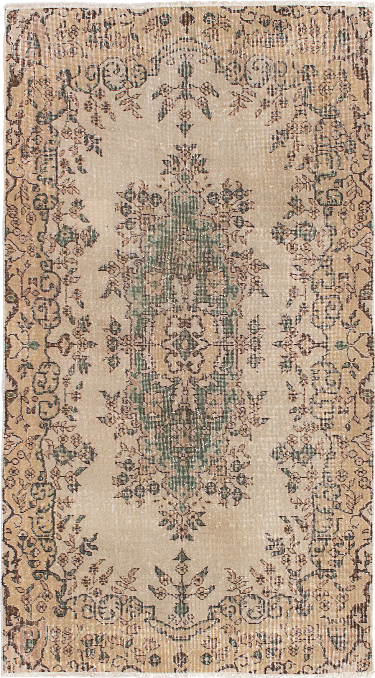 Traditional Vintage Hand-Knotted Oriental Carpet 3’8″ x 6’8″ Wool Area Rug