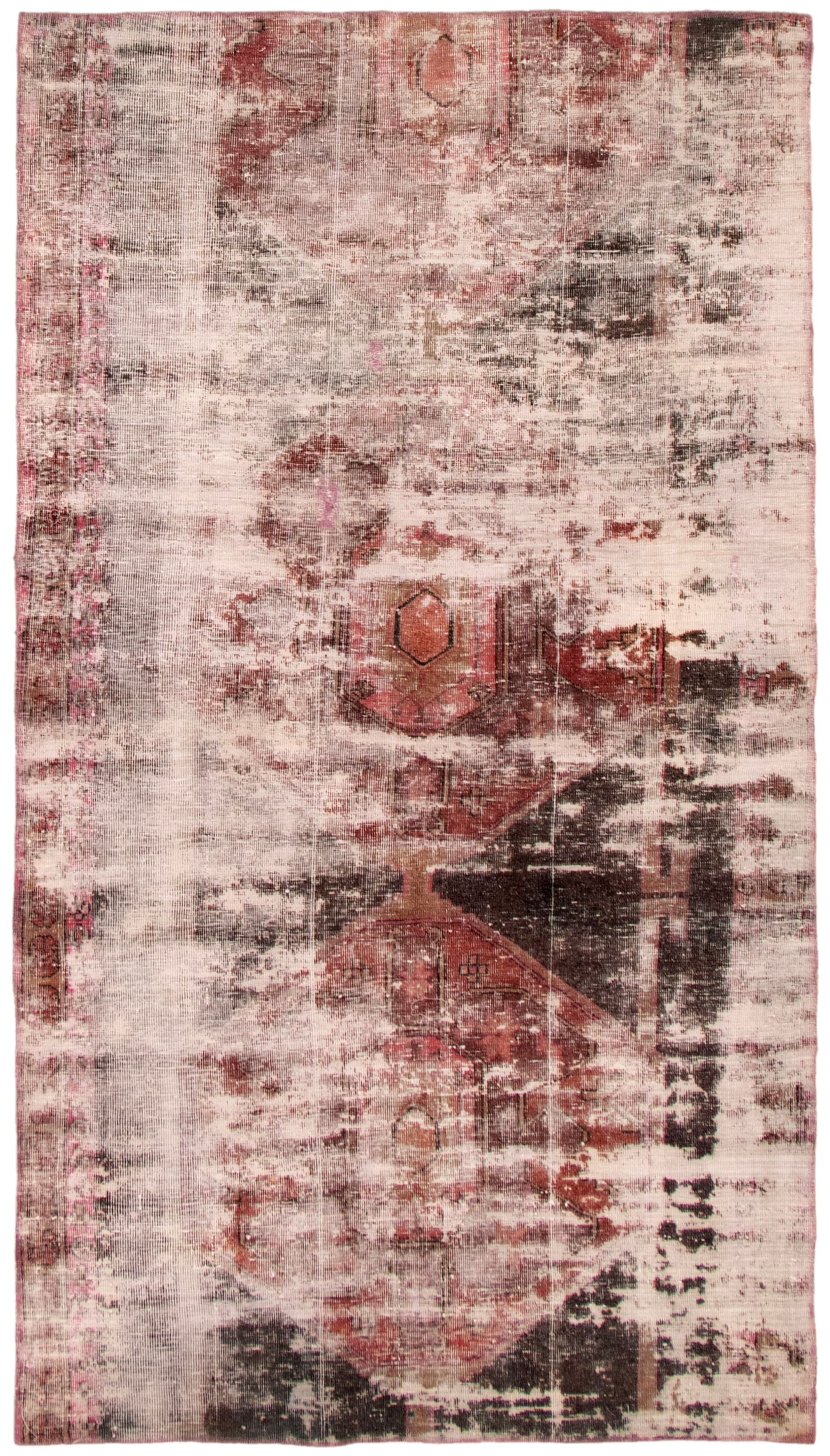 Vintage 3’11” x 7’1″ Traditional Hand Knotted Vegetable Dye Wool Area Rug
