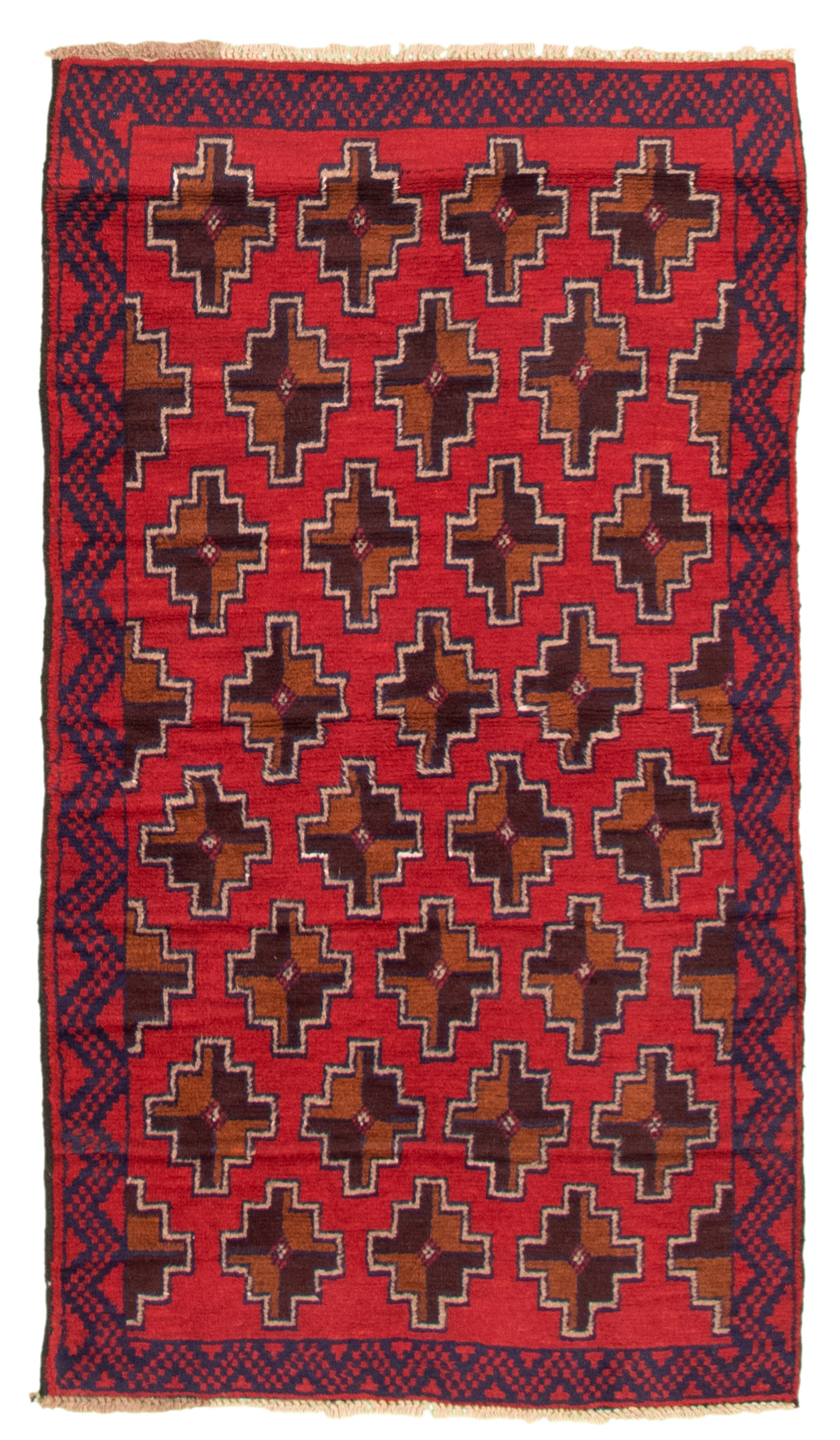 Traditional Vintage Hand-Knotted Area Rug 3’5″ x 6’3″ Oriental Wool Carpet