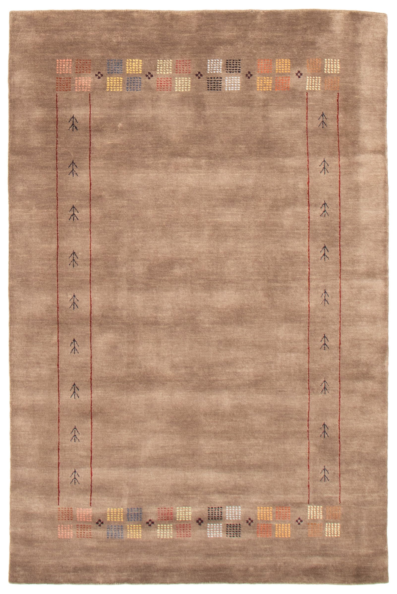 Vintage Hand-Knotted Area Rug 5’1″ x 7’10” Traditional Wool Carpet
