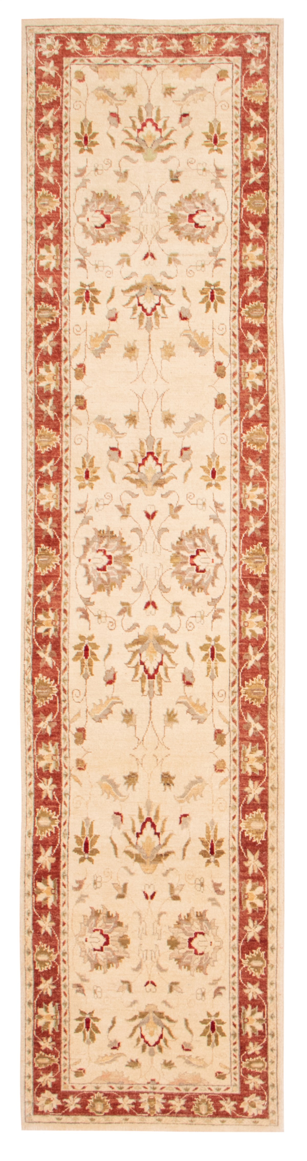 2’11” x 12’9″ Vintage Hand-knotted Runner Rug Traditional Oriental Wool Carpet