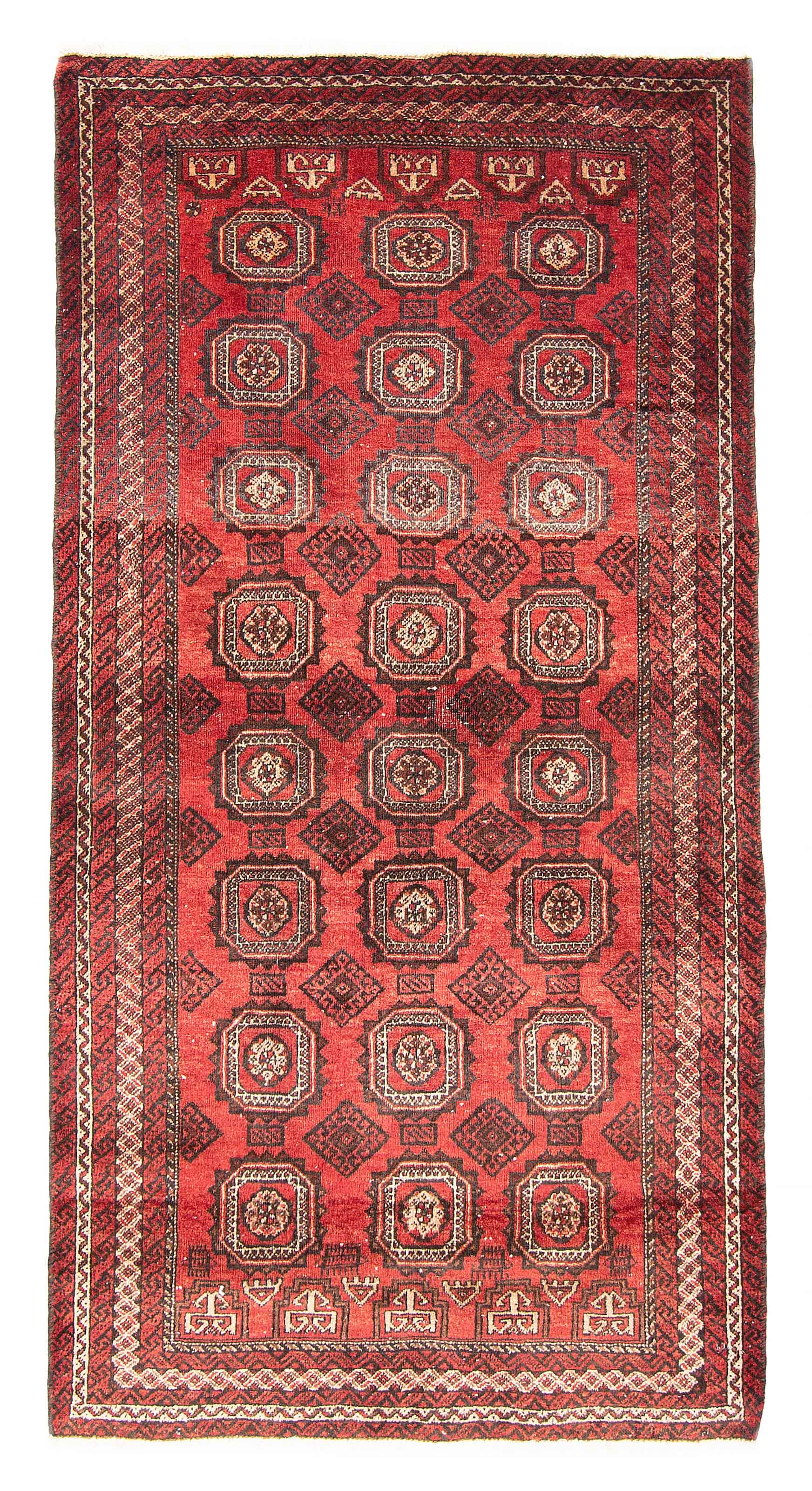 Traditional Vintage Hand-Knotted Oriental Carpet 3’1″ x 5’11” Wool Area Rug