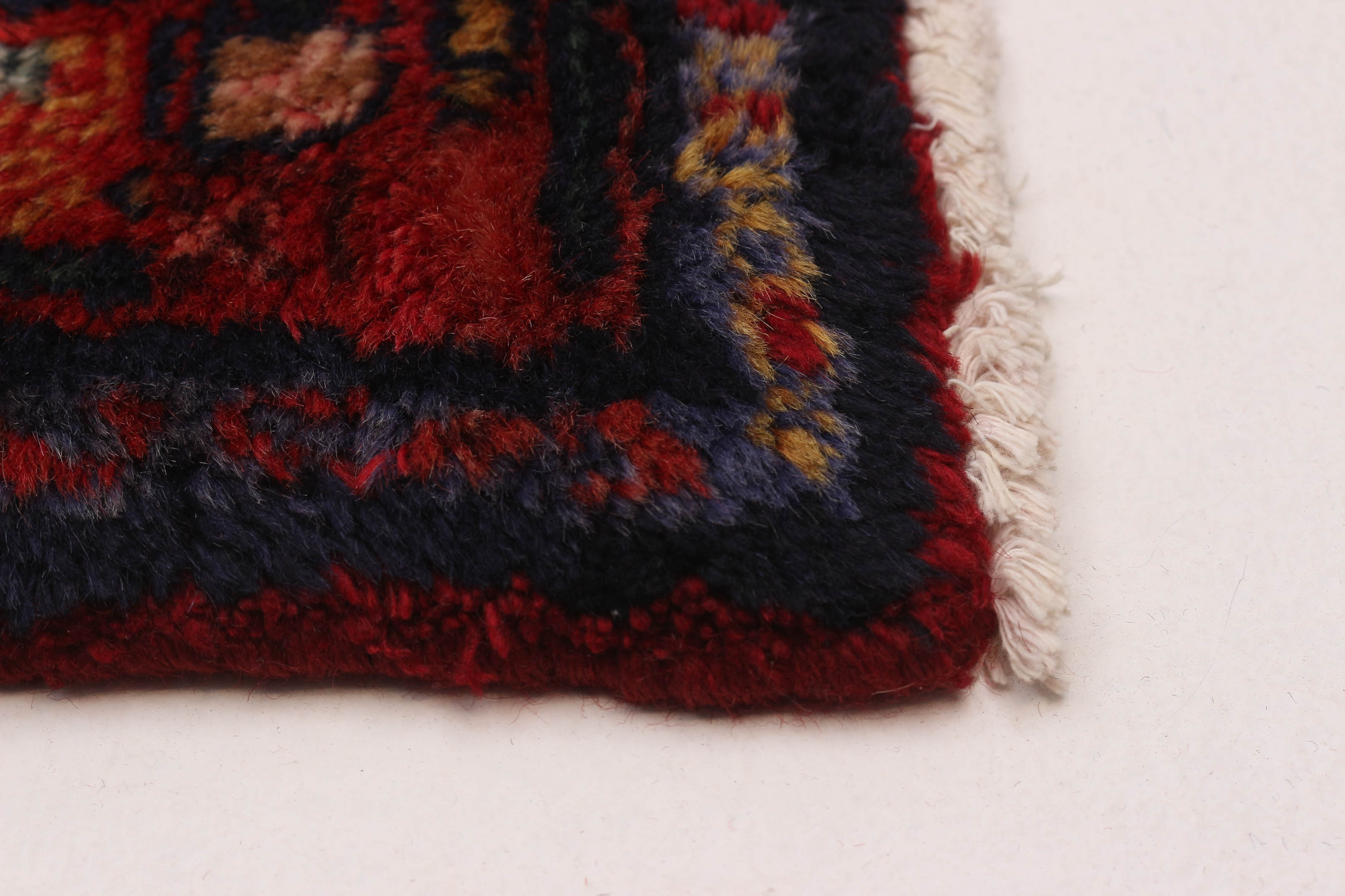 Vintage Handgeknüpfter Läufer Teppich 2 Fuß 7 Zoll x 9 Fuß 9 Zoll Traditioneller Wollteppich - Bild 5 von 9