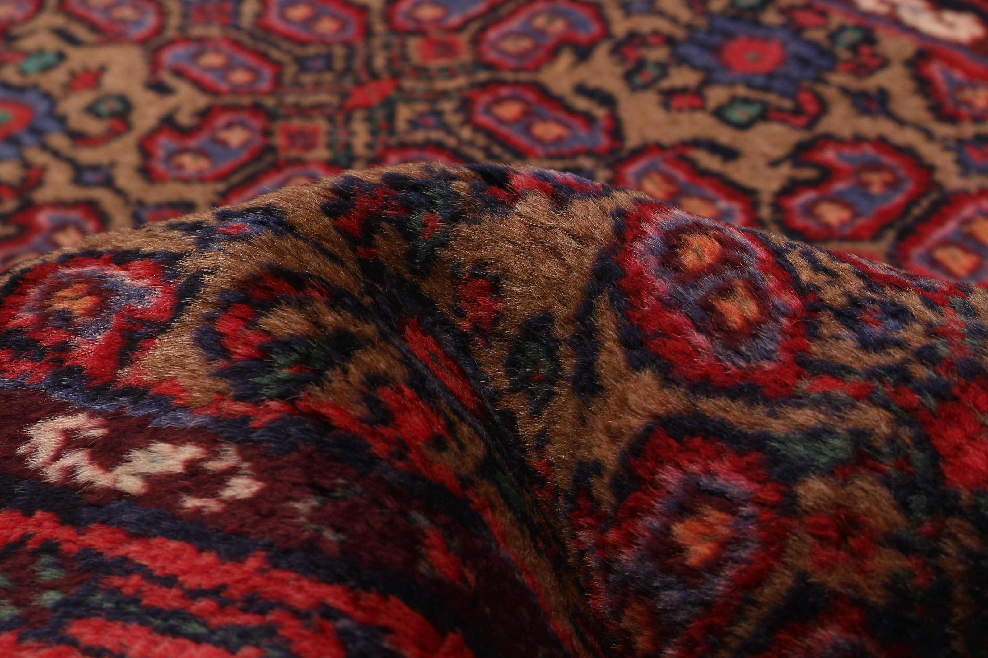 Vintage Handgeknüpfter Läufer Teppich 2 Fuß 7 Zoll x 9 Fuß 9 Zoll Traditioneller Wollteppich - Bild 7 von 9