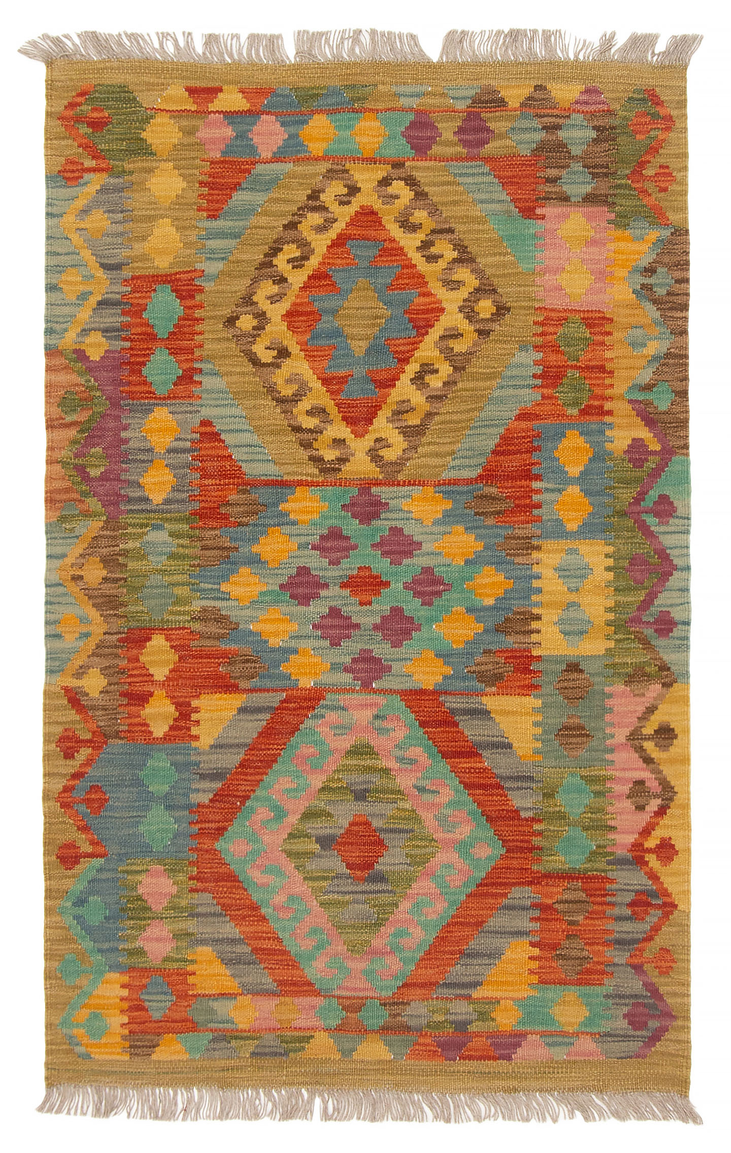 Traditional Vintage Hand Woven Area Rug 2’8″ x 4’4″ Wool Oriental Carpet
