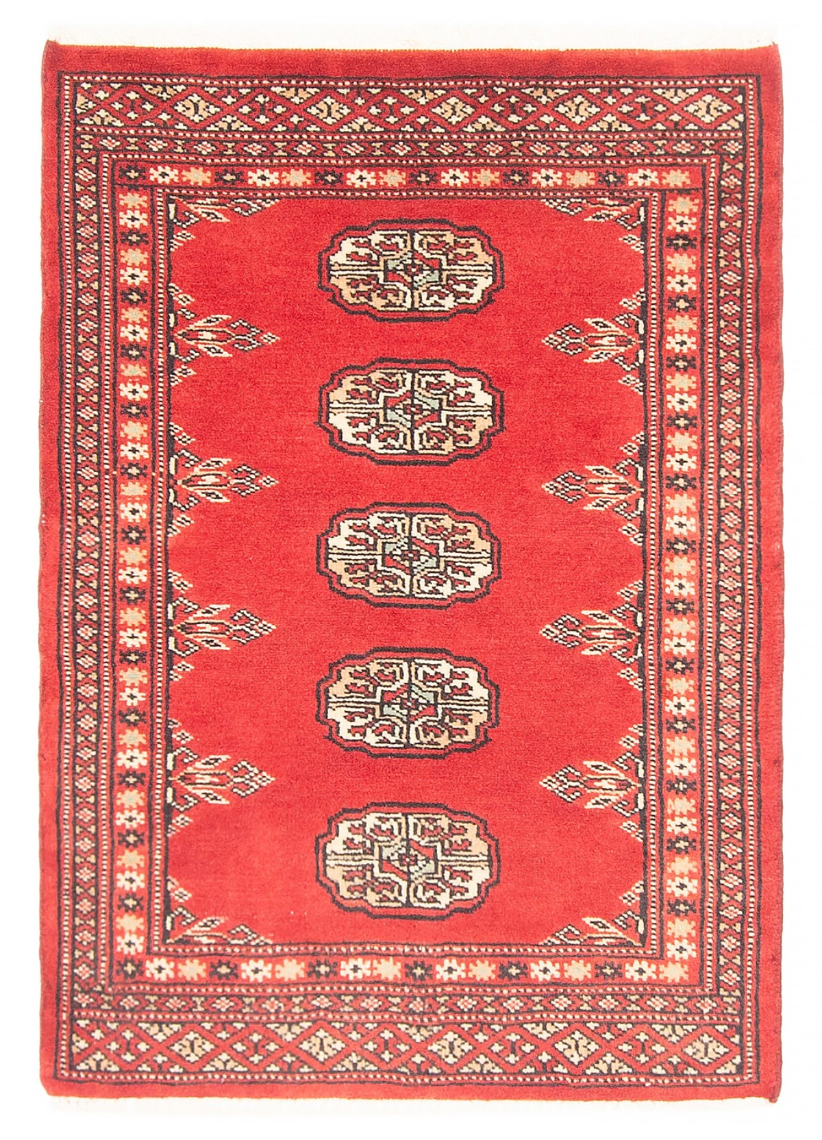 Vintage Hand-Knotted Area Rug 2’1″ x 3’1″ Traditional Oriental Wool Carpet