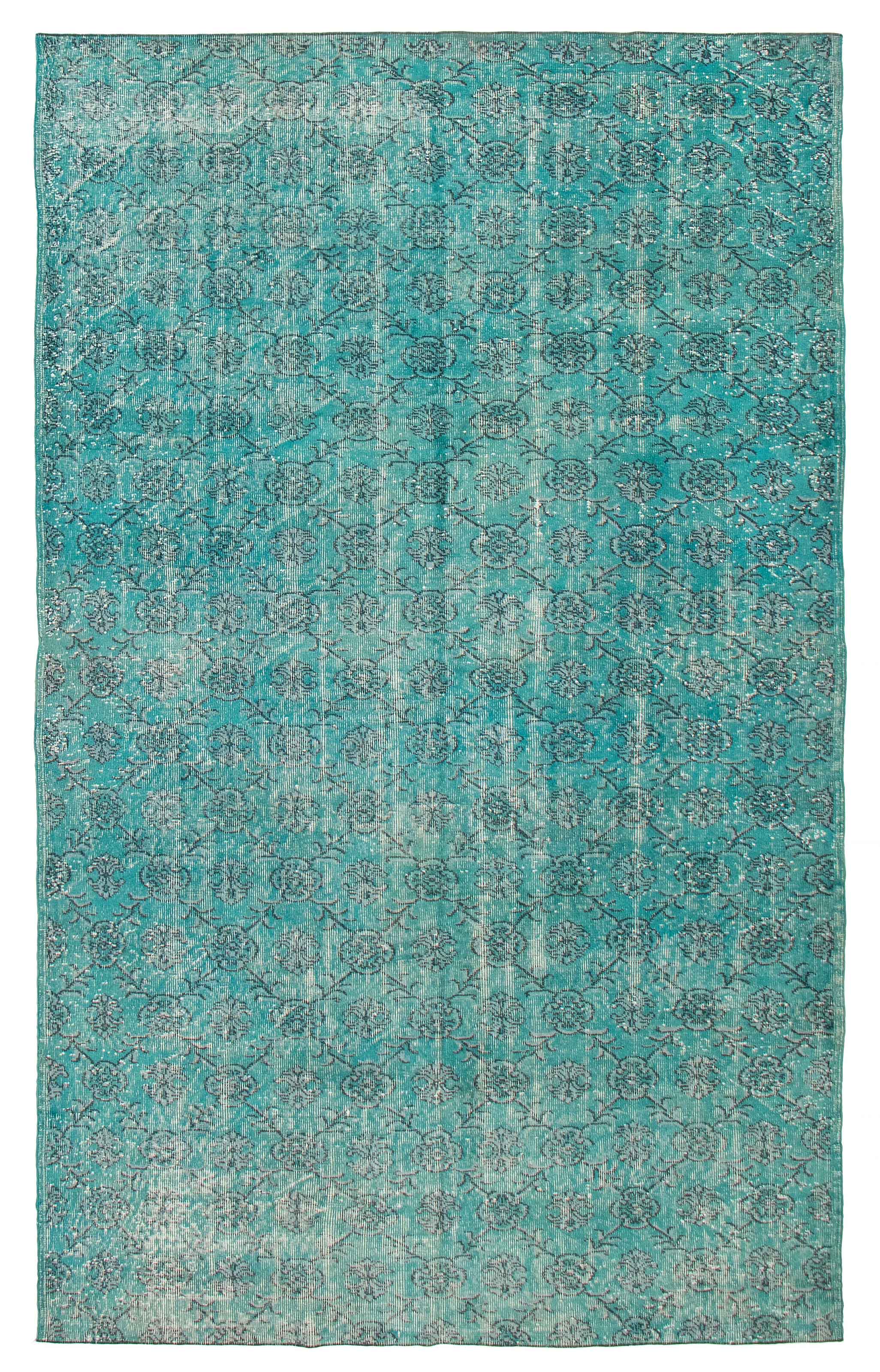 Vintage Traditional Hand-Knotted Area Rug 6’5″ x 10’4″ Oriental Wool Carpet