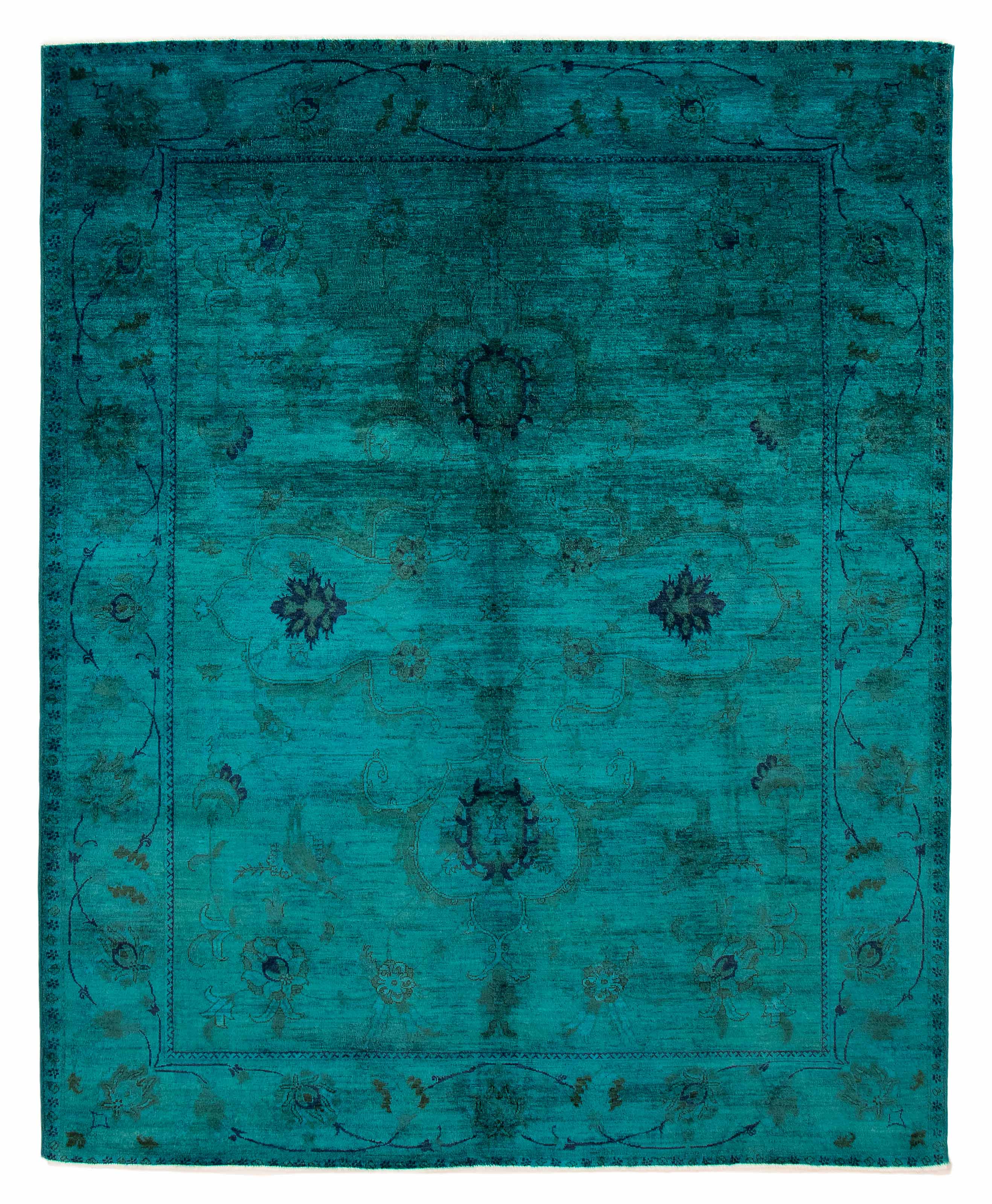 Traditional Hand-knotted Carpet 7’10” x 9’7″ Wool Oriental Area Rug