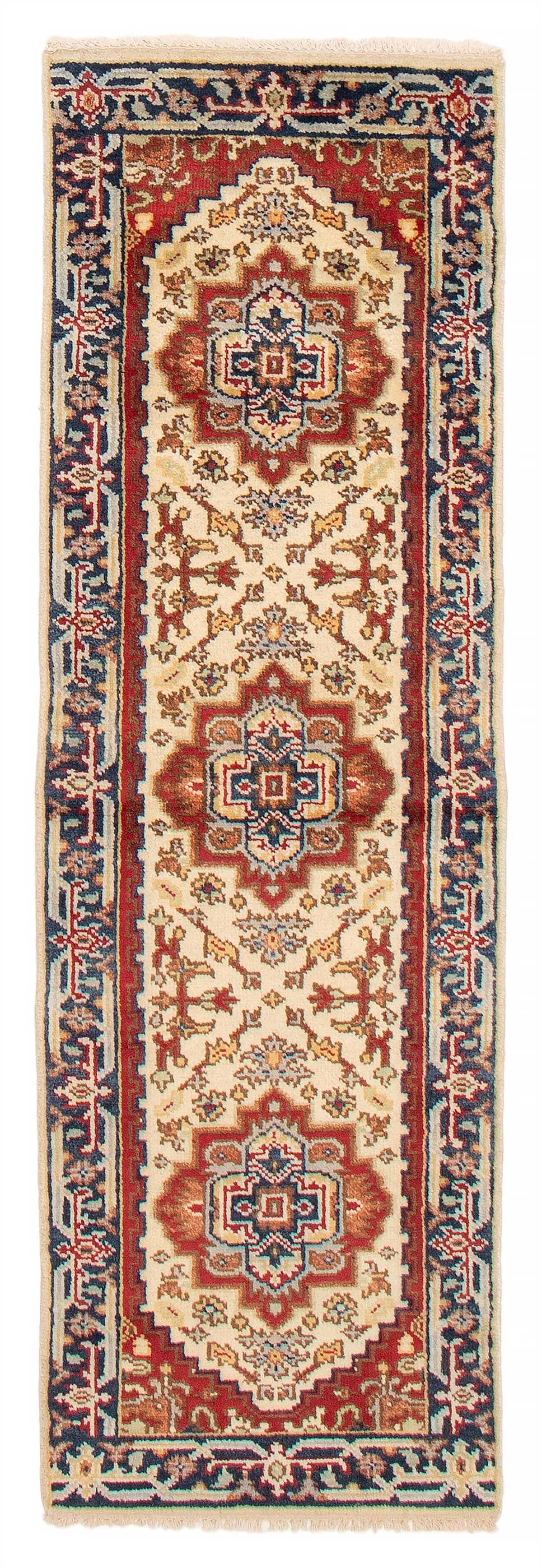 Vintage Hand-knotted Runner Rug 2’5″ x 7’11” Traditional Oriental Wool Carpet
