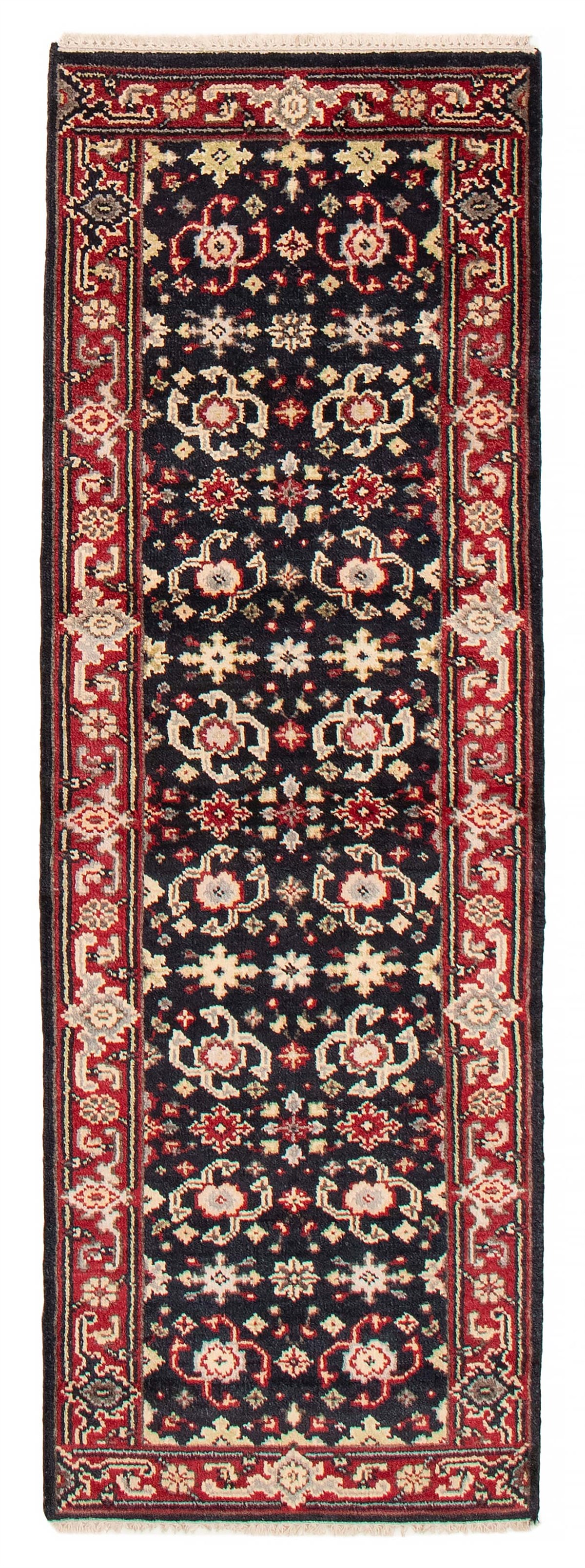 2’6″ x 7’10” Vintage Hand-knotted Runner Rug Traditional Oriental Wool Carpet