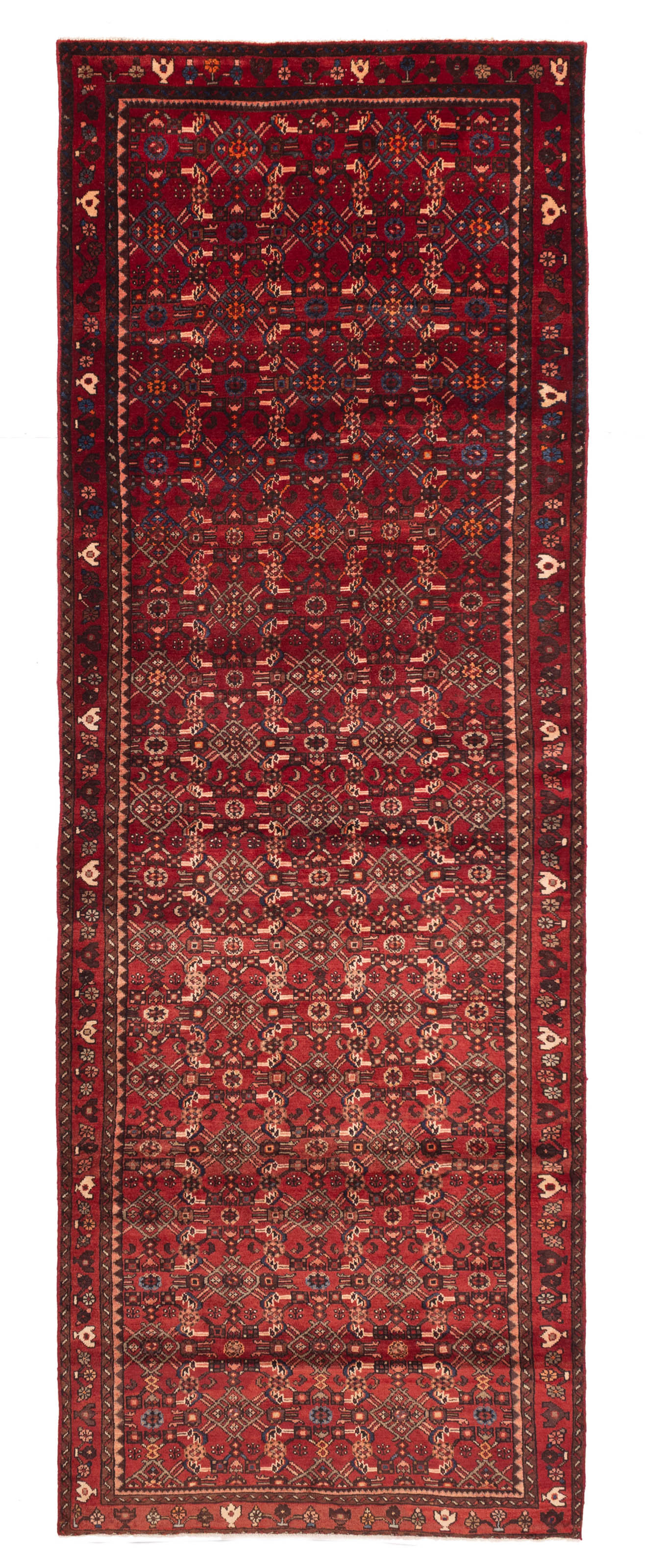 Vintage Traditional Hand-Knotted Area Rug 4’8″ x 13’6″ Oriental Wool Carpet