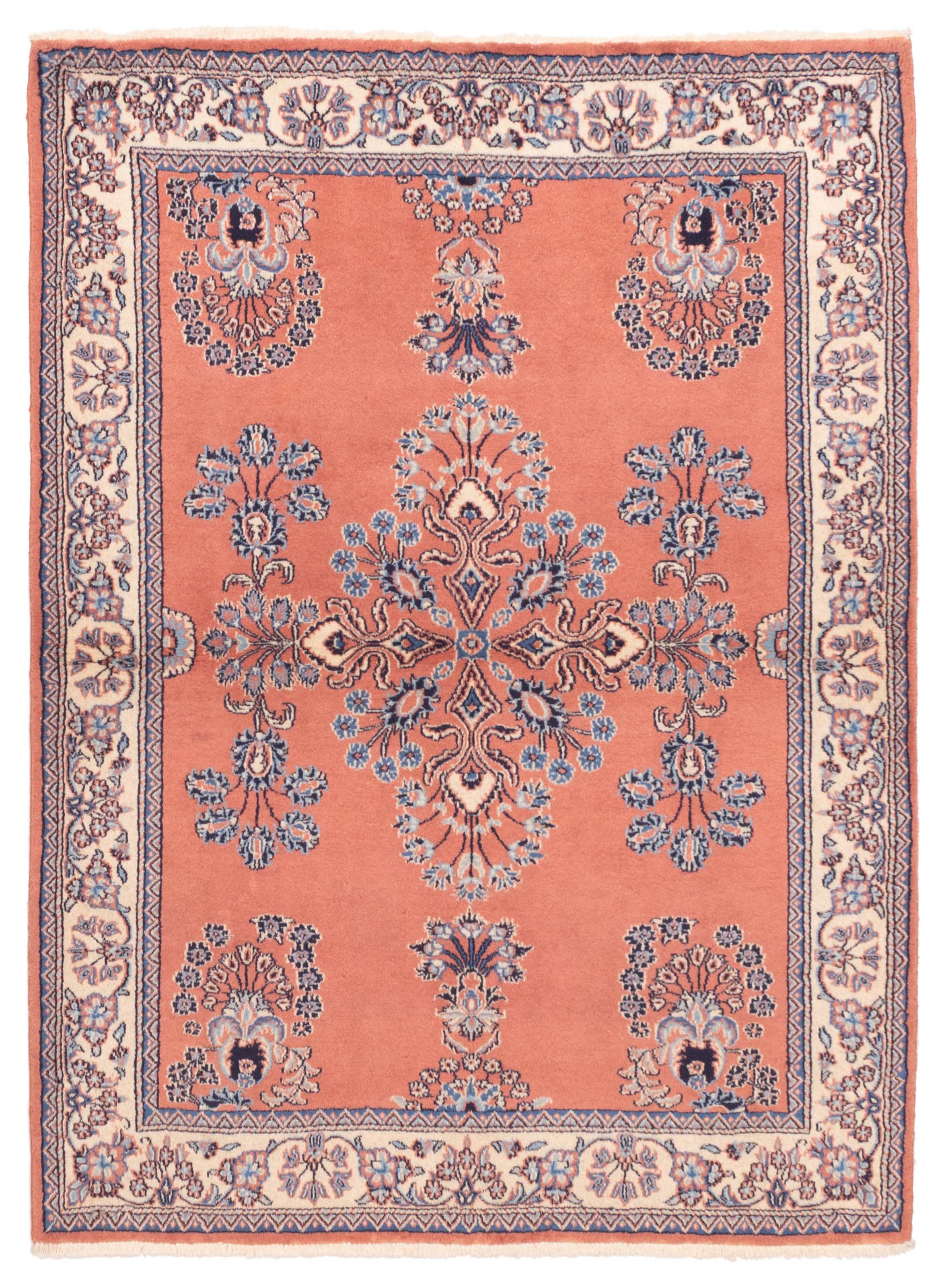 Vintage Hand-Knotted Area Rug 4'5