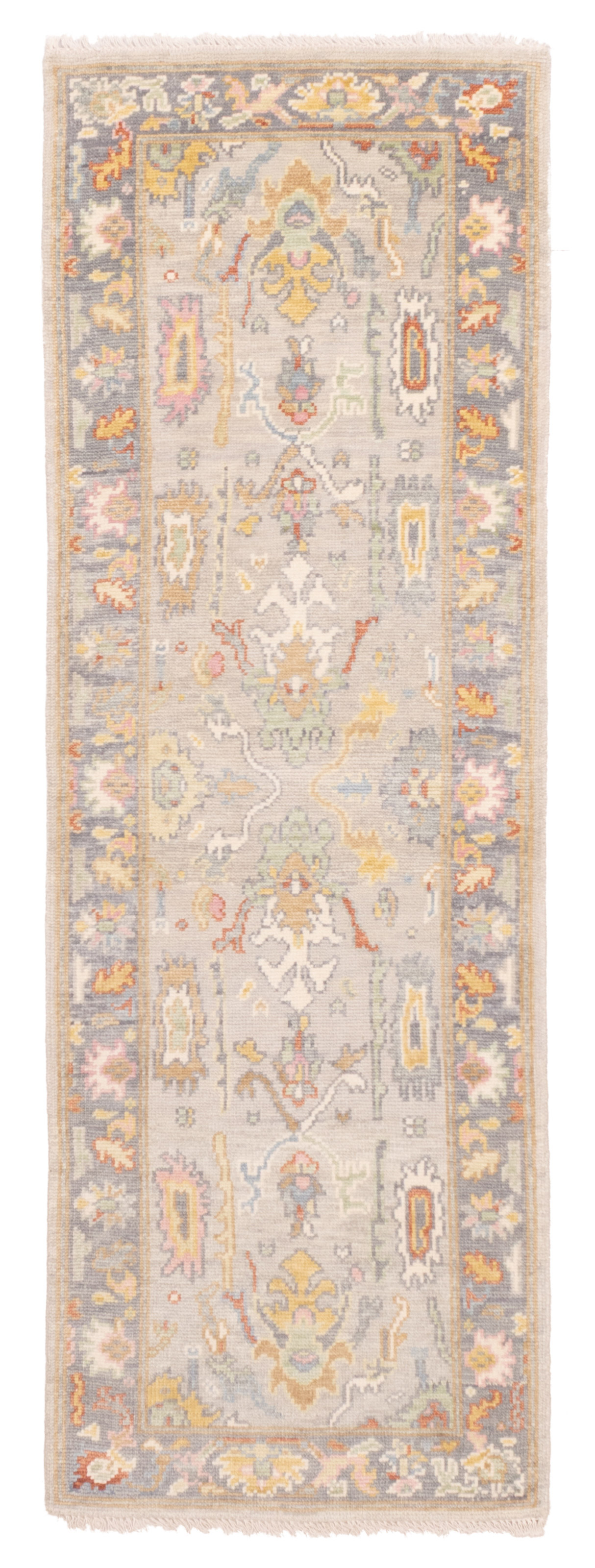 2’8″ x 7’11” Vintage Hand-knotted Runner Rug Traditional Oriental Wool Carpet