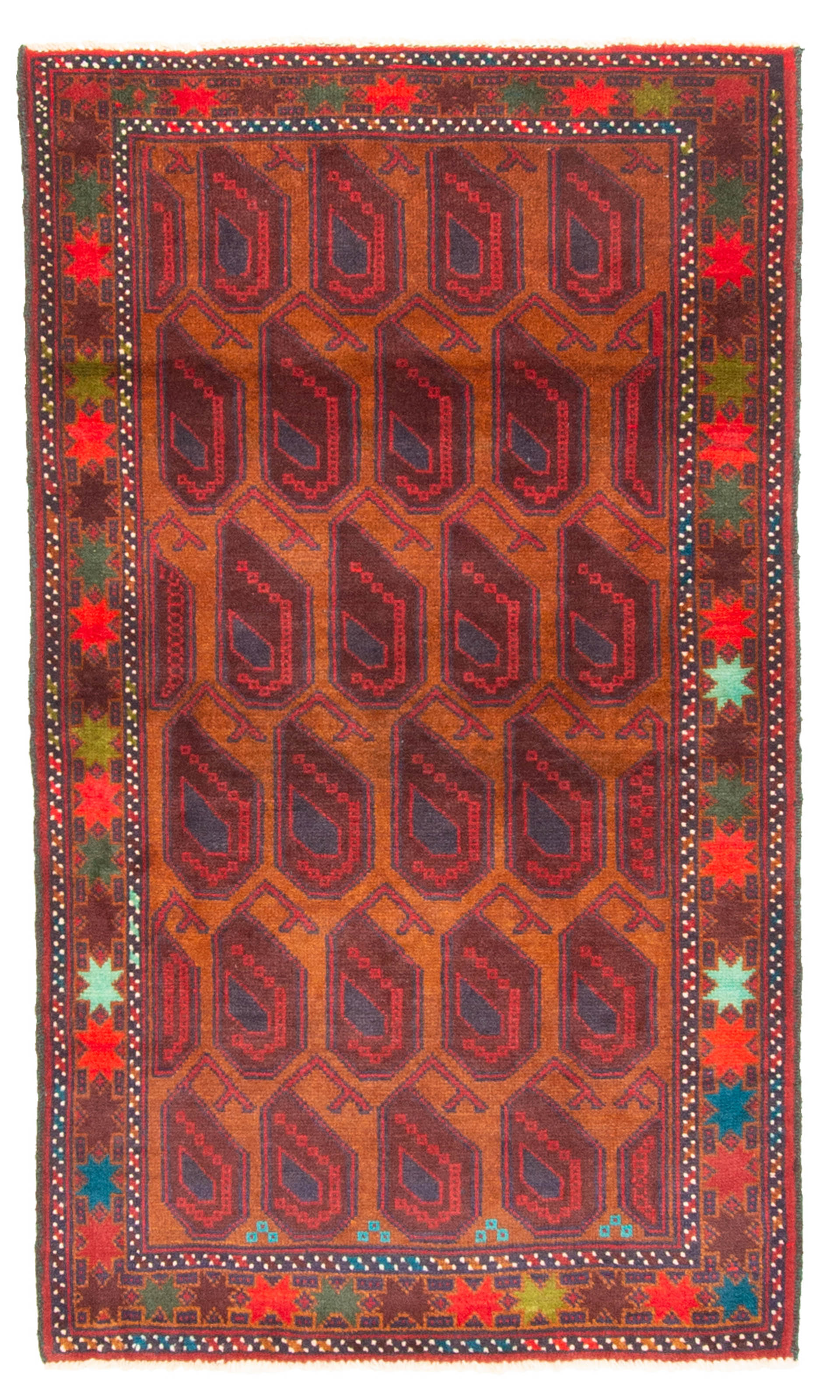Traditional Vintage Hand-Knotted Oriental Carpet 2’10” x 4’10” Wool Area Rug