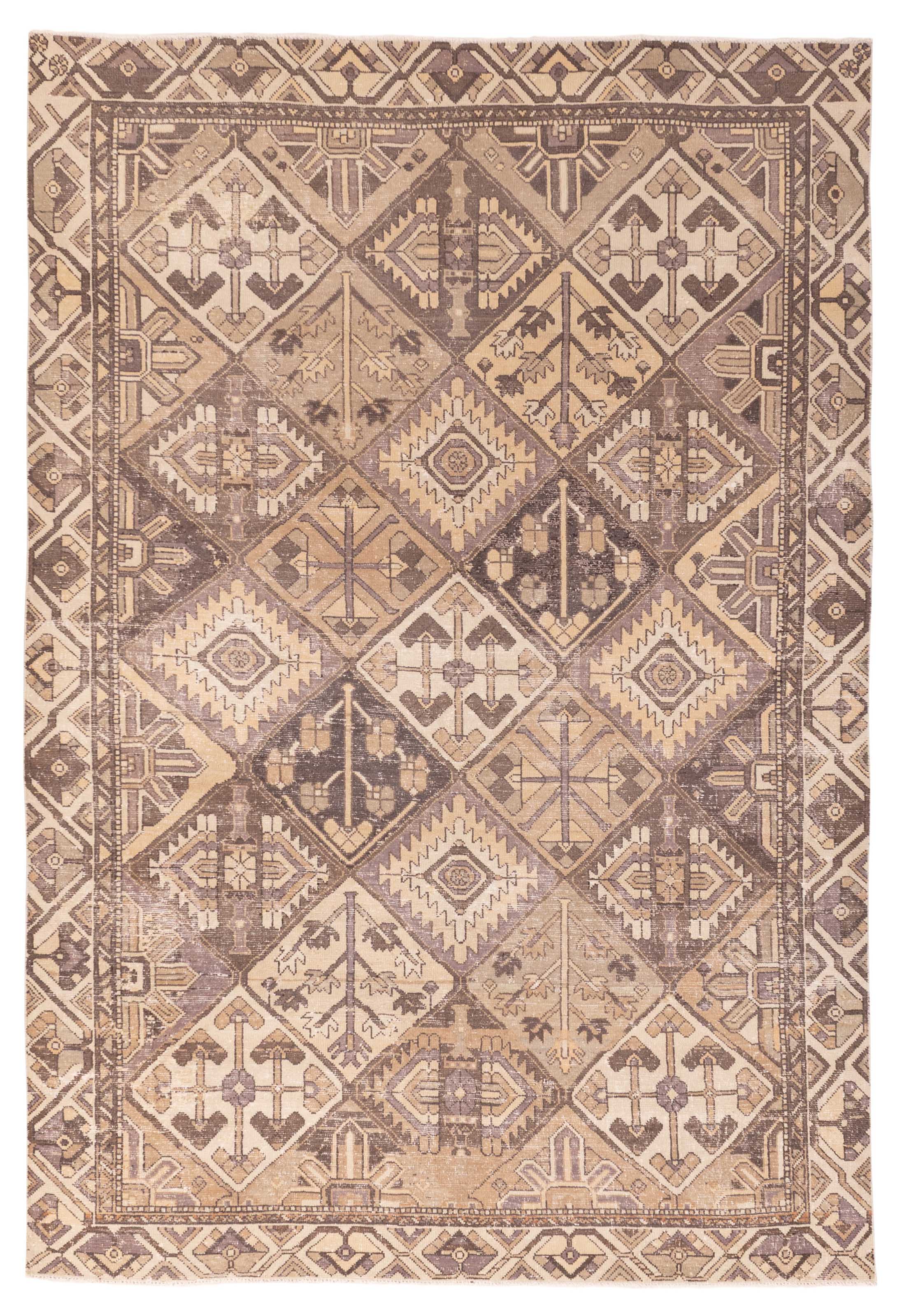Vintage Traditional Hand-Knotted Area Rug 6’8″ x 9’10” Oriental Wool Carpet