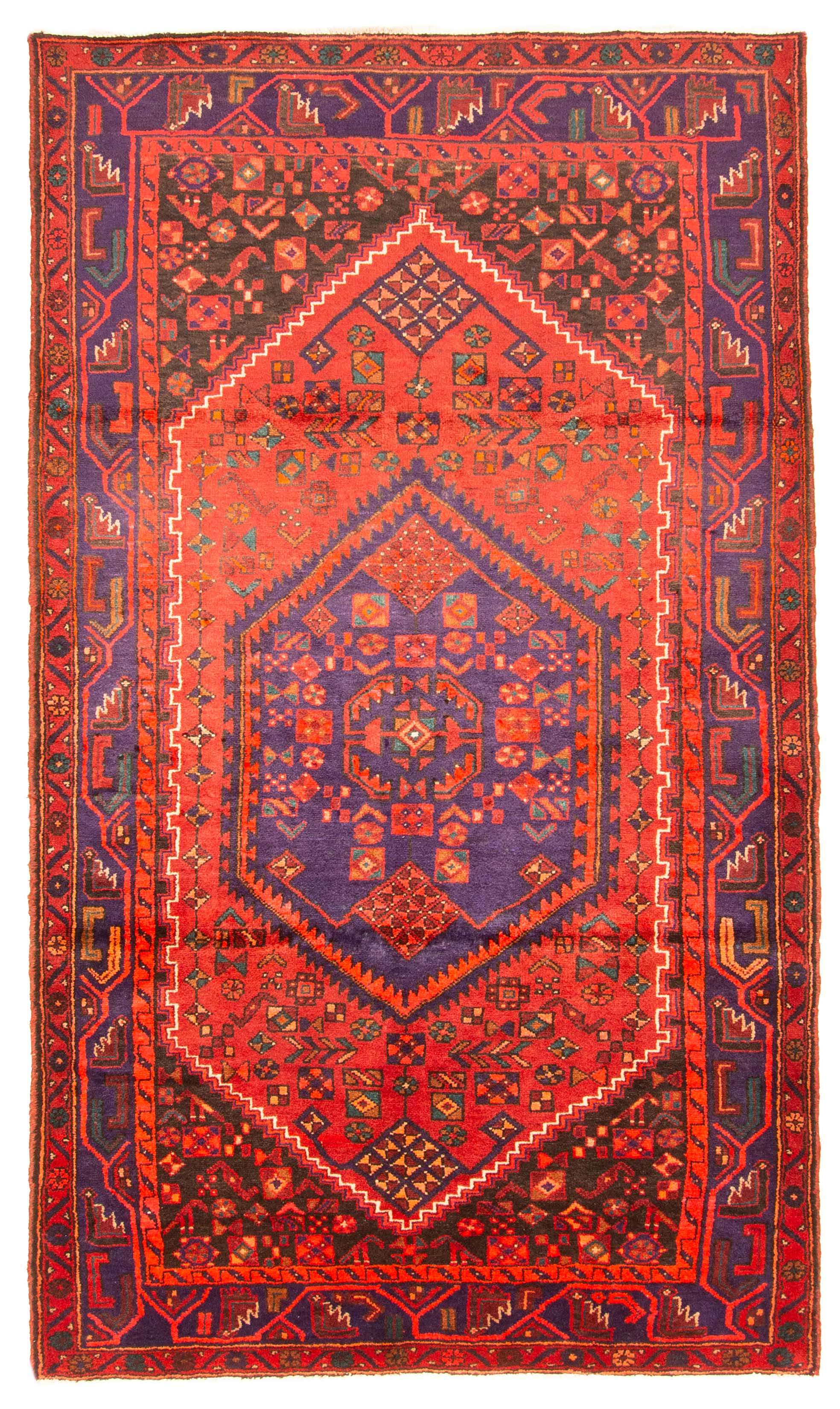 Traditional Vintage Hand-Knotted Area Rug 5’0″ x 8’8″ Oriental Wool Carpet