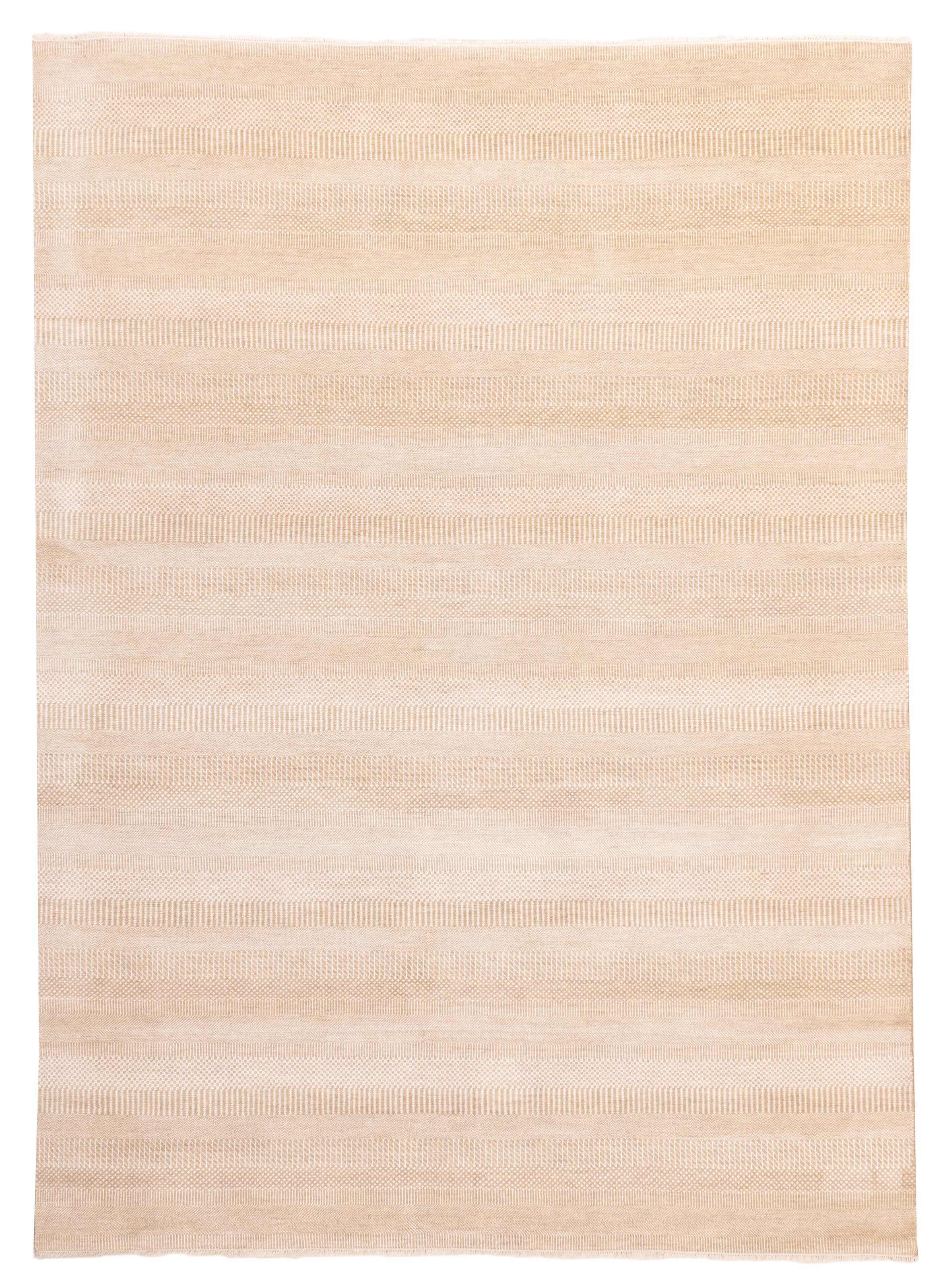 Traditional Khaki Hand-knotted Area Rug 8’11” x 12’2″ Oriental Carpet
