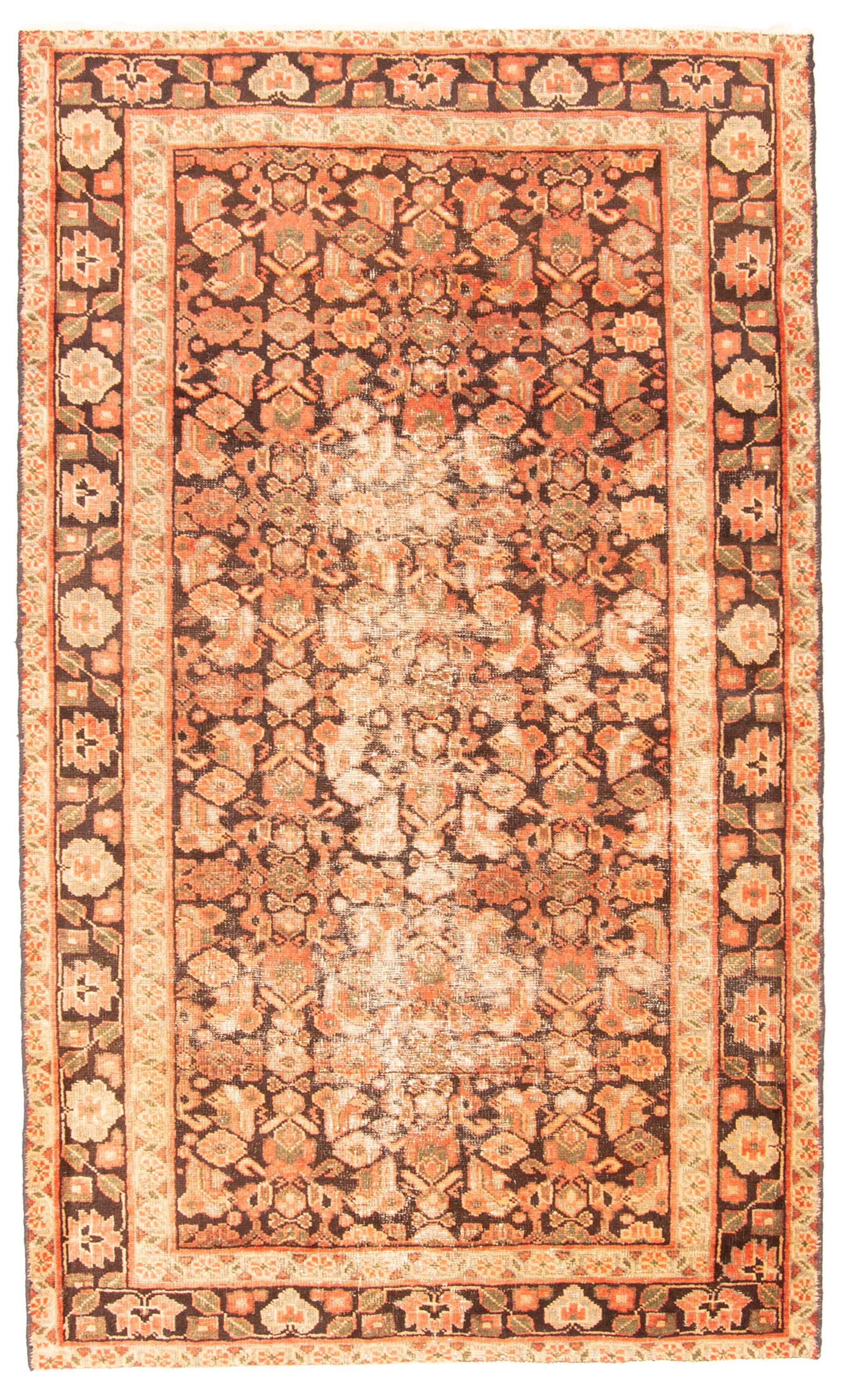 Traditional Vintage Hand-Knotted Oriental Carpet 4’0″ x 6’9″ Wool Area Rug