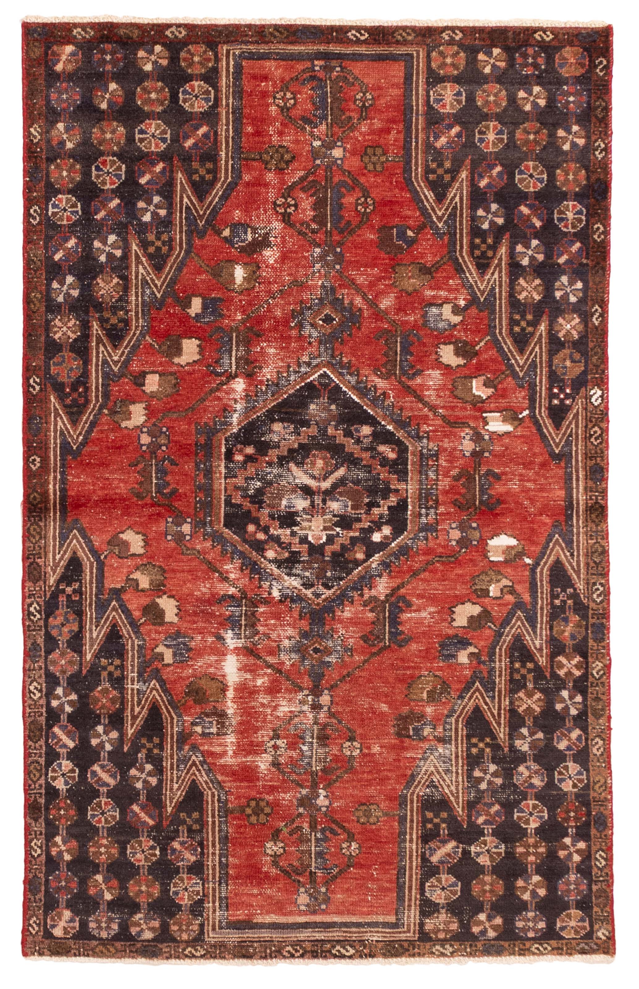 Traditional Vintage Hand-Knotted Area Rug 3’6″ x 5’8″ Oriental Wool Carpet