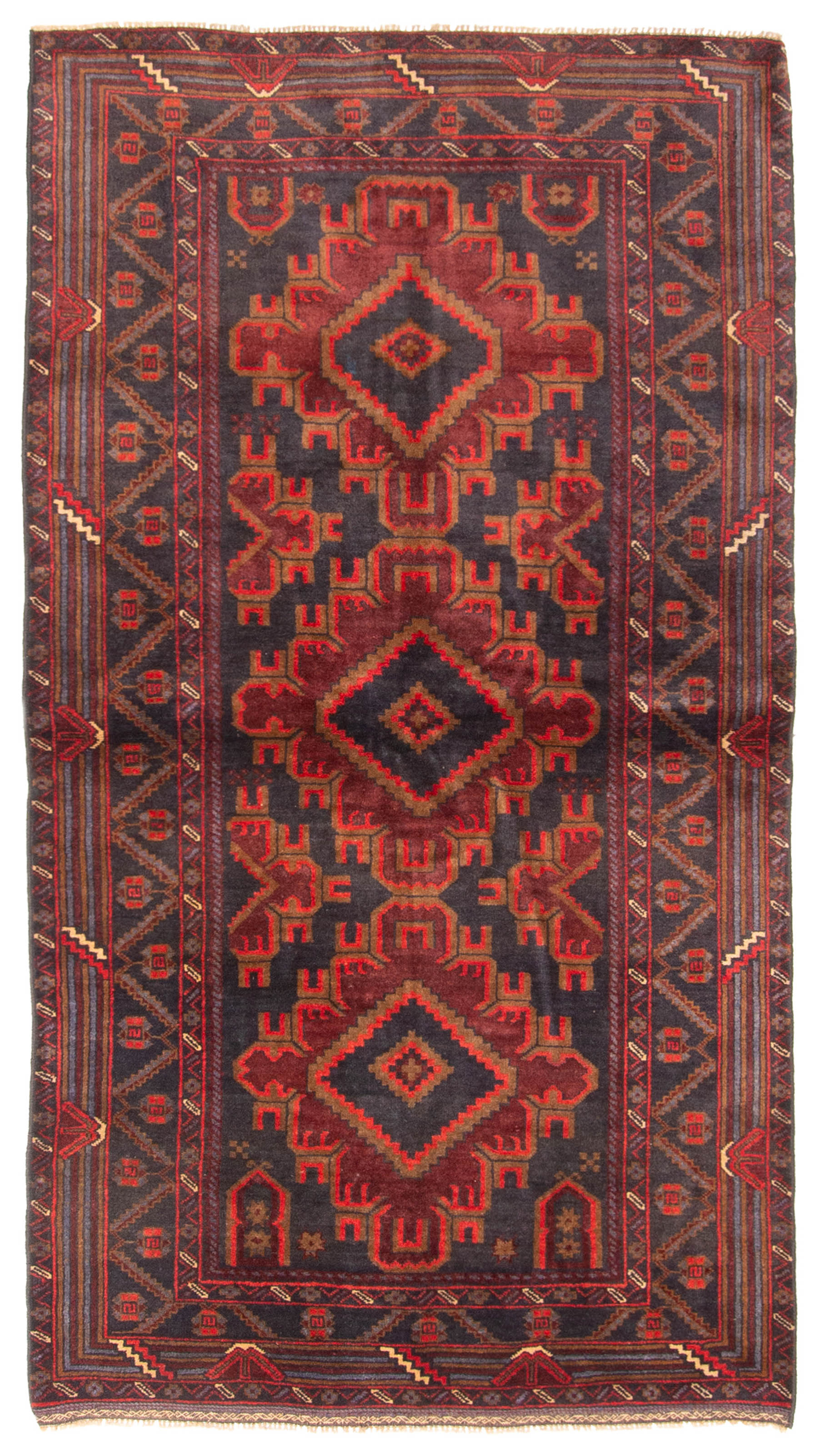 Traditional Vintage Hand-Knotted Area Rug 3’5″ x 6’3″ Oriental Wool Carpet