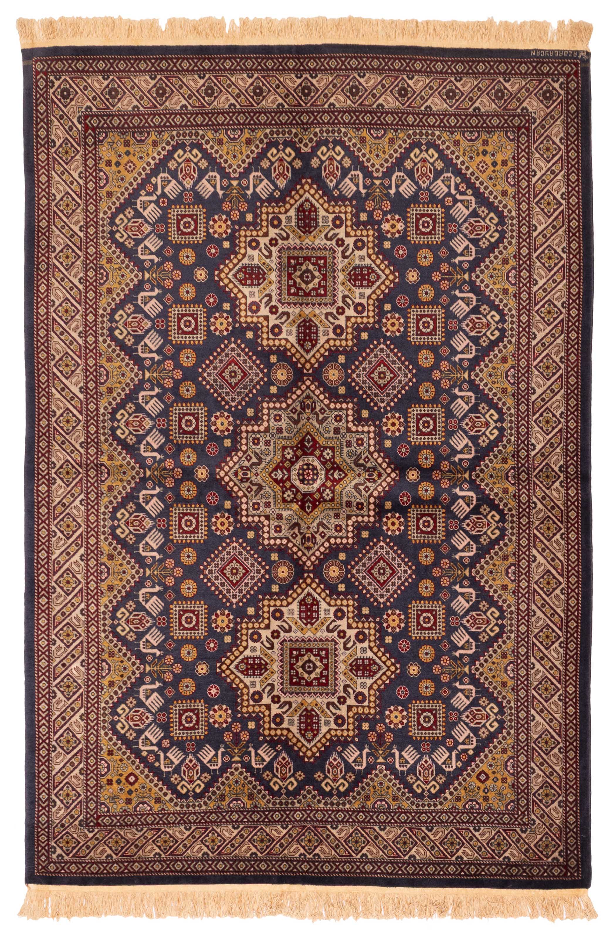 Traditional Vintage Hand-Knotted Area Rug 4’11” x 7’6″ Oriental Wool Carpet