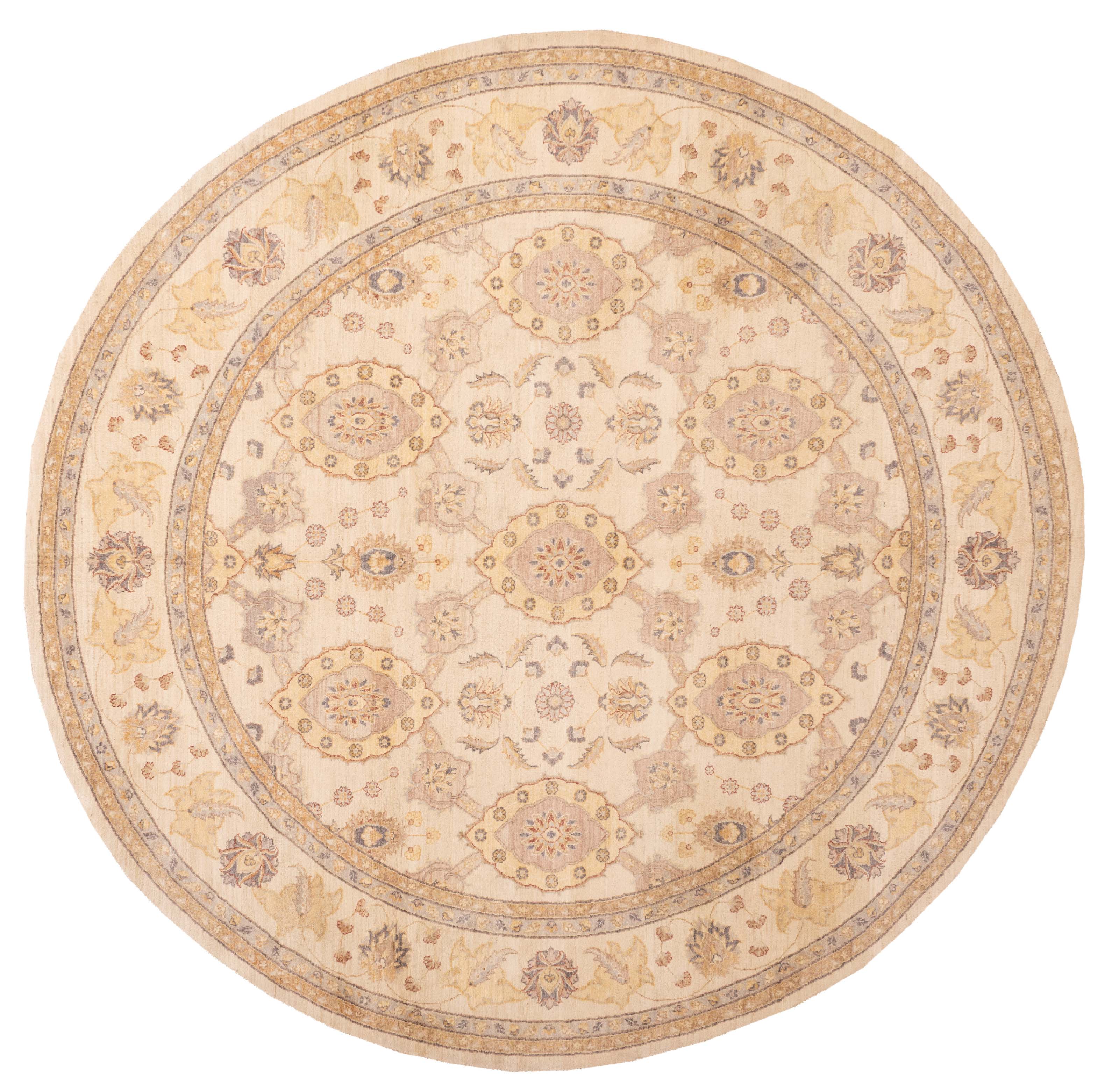 Vintage 10’0″ x 10’0″ Traditional Hand Knotted Vegetable Dye Wool Area Rug