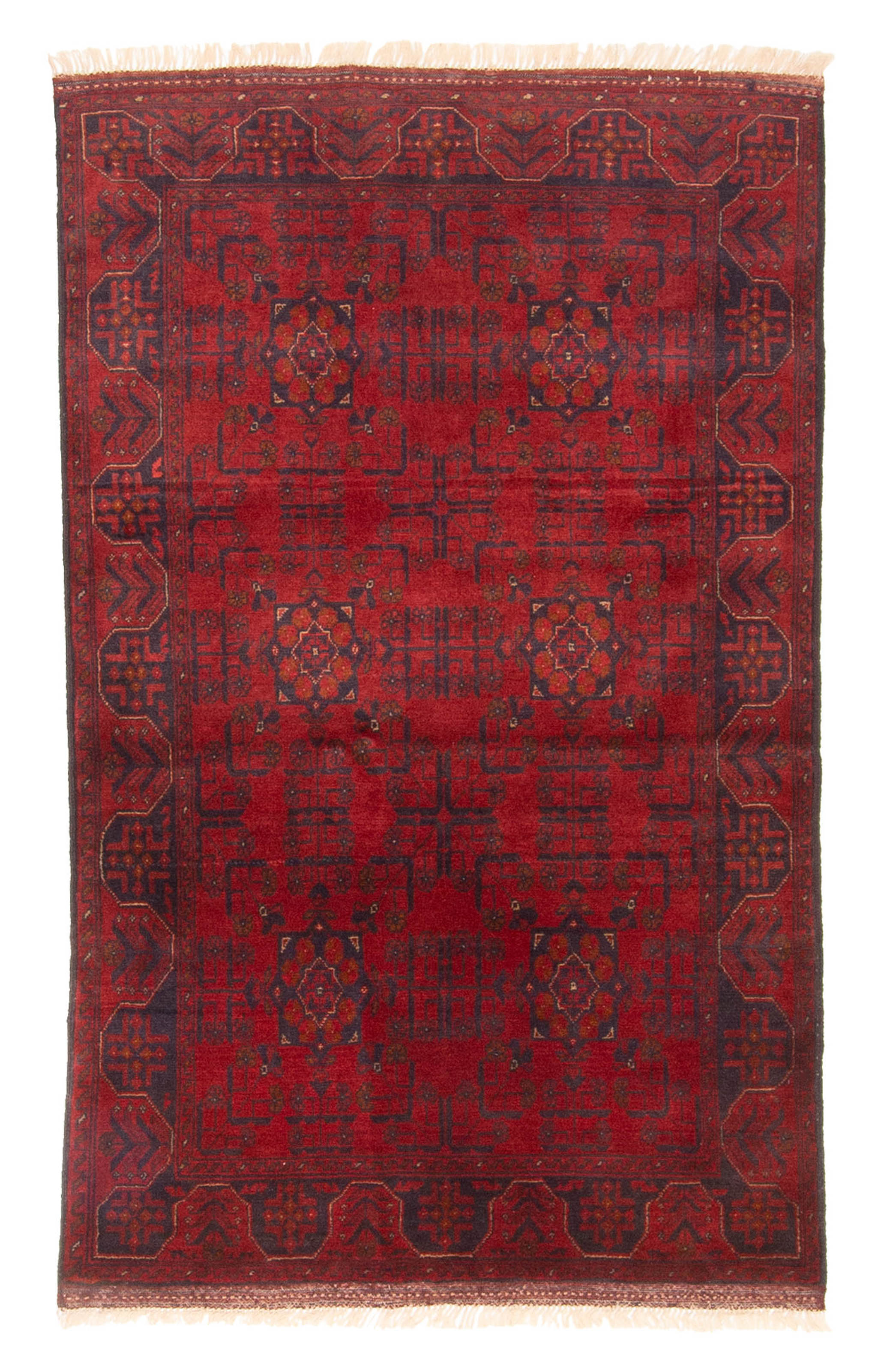 Hand Knotted Area Rug 3’4″ x 5’3″ Traditional Oriental Wool Carpet