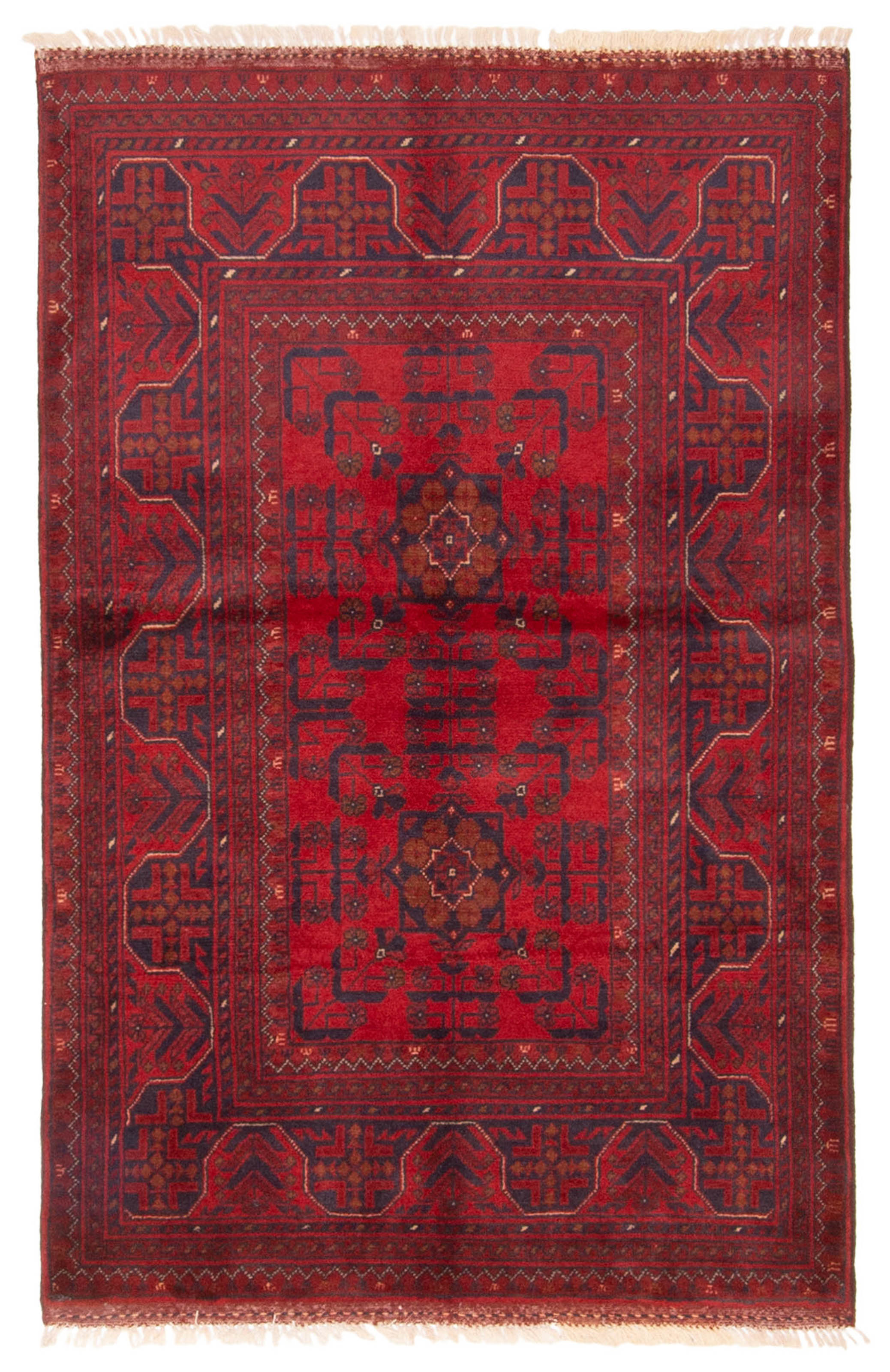 Traditional Hand-knotted Wool Oriental Carpet 3’4″ x 5’3″ Area Rug