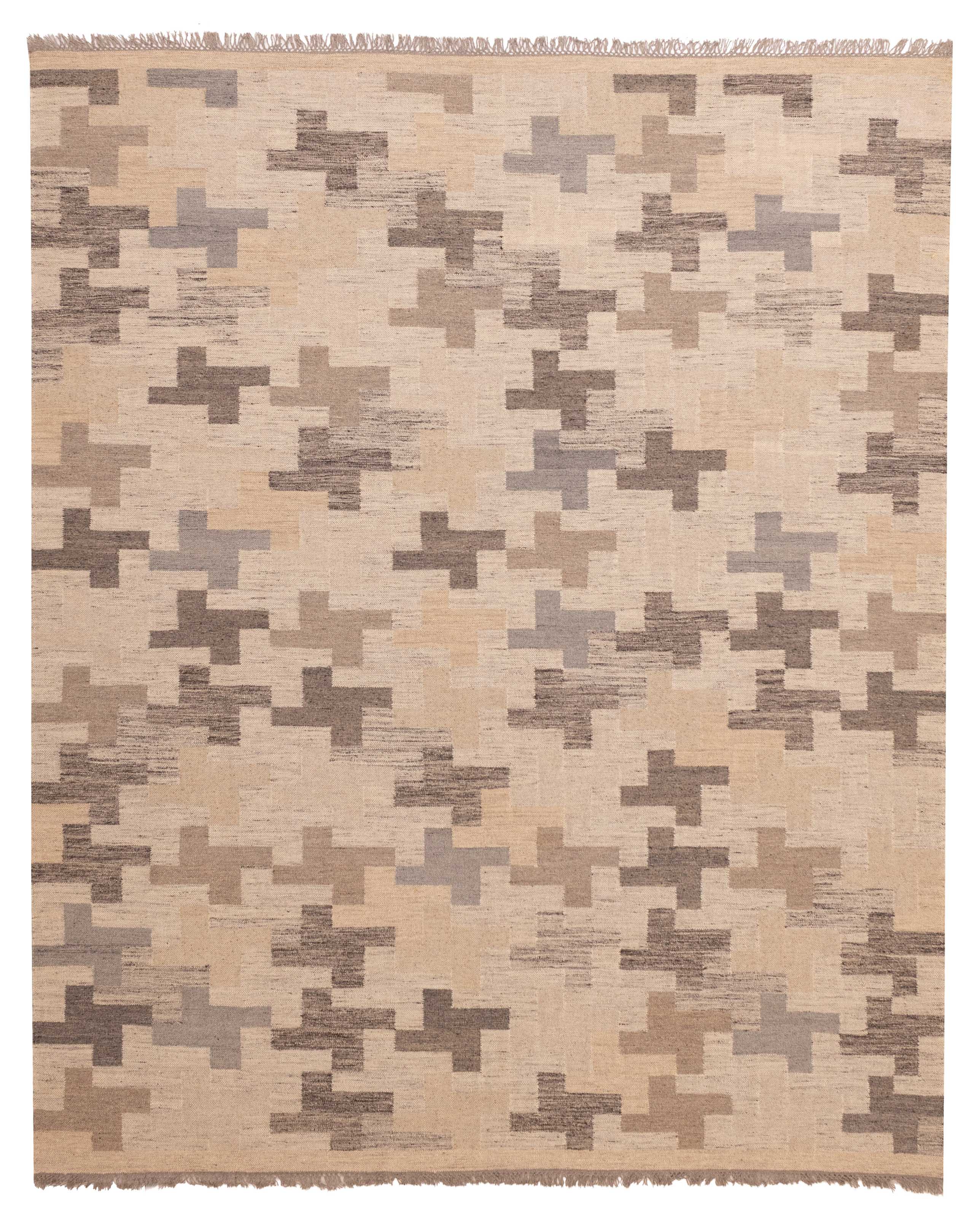 Vintage 8’4″ x 9’10” Traditional Wool Hand Woven Oriental Area Rug