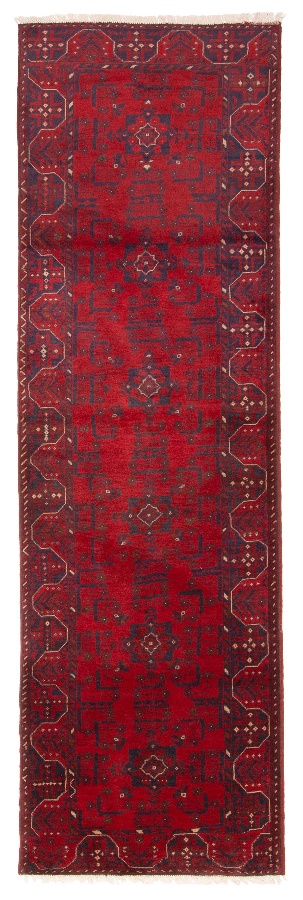 Vintage Hand-knotted Runner Rug 2’10” x 9’6″ Traditional Oriental Wool Carpet