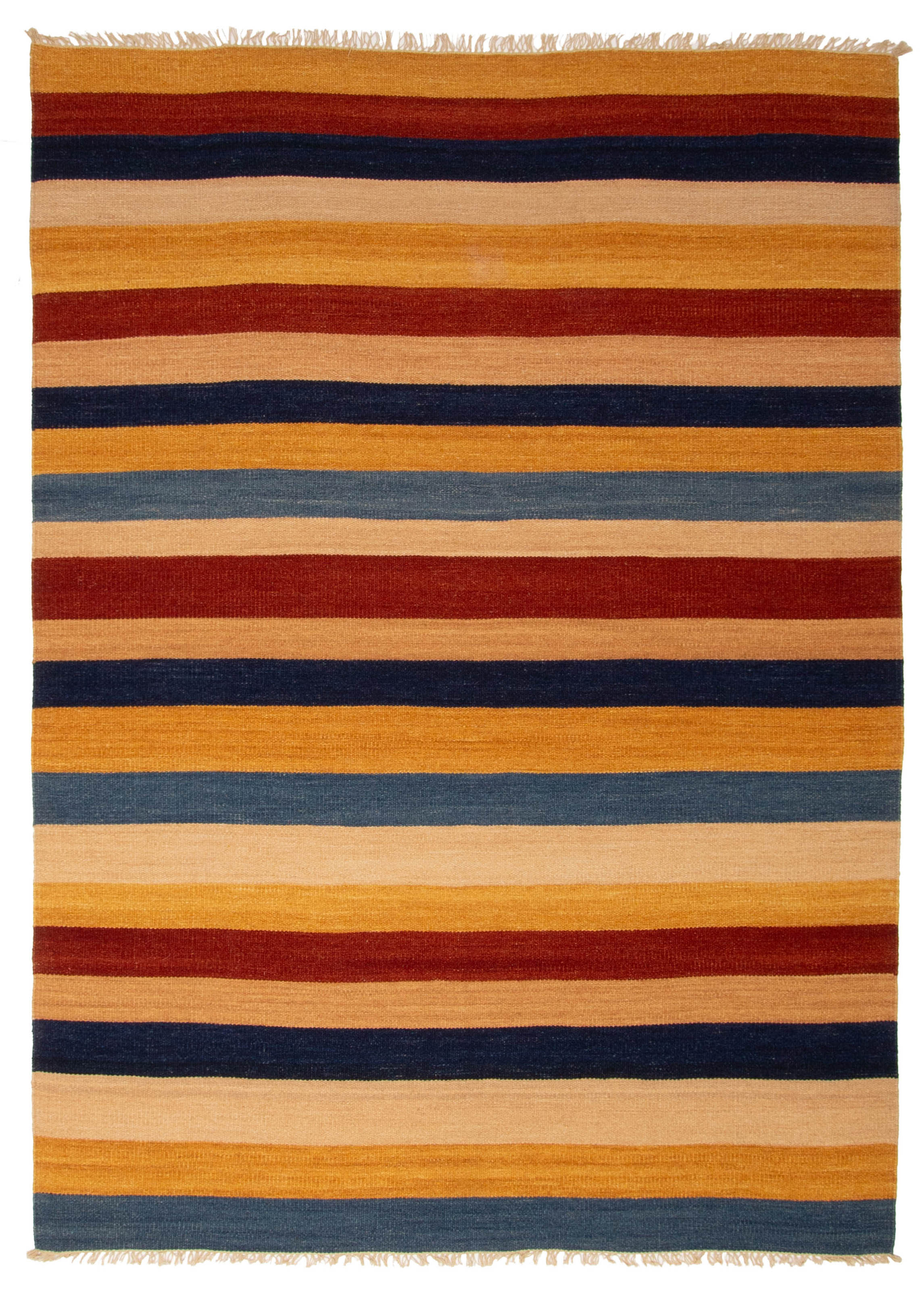 Vintage Hand Woven Area Rug 5’6″ x 7’10” Traditional Wool Oriental Carpet
