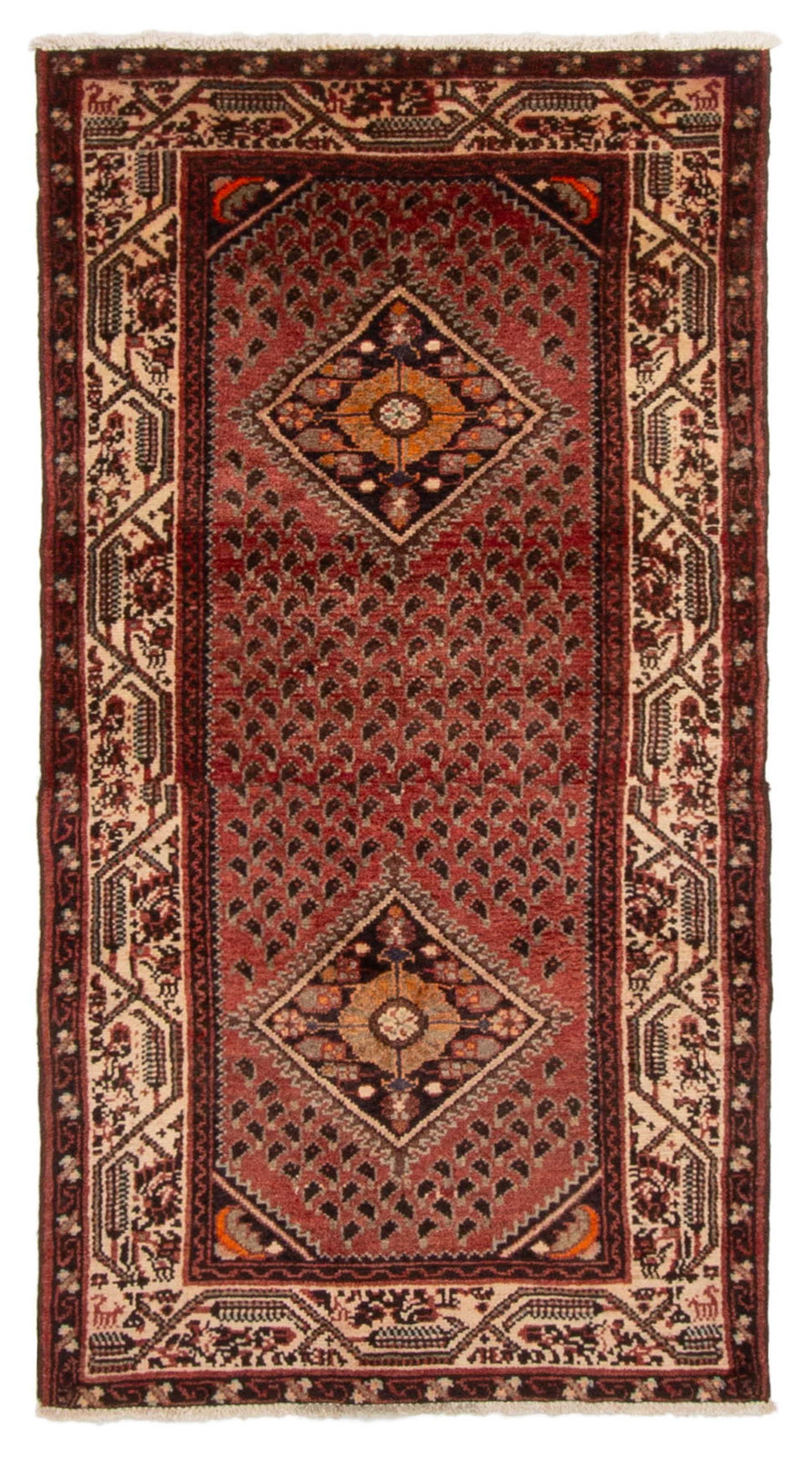 Vintage Traditional Hand-Knotted Area Rug 2’6″ x 4’9″ Oriental Wool Carpet