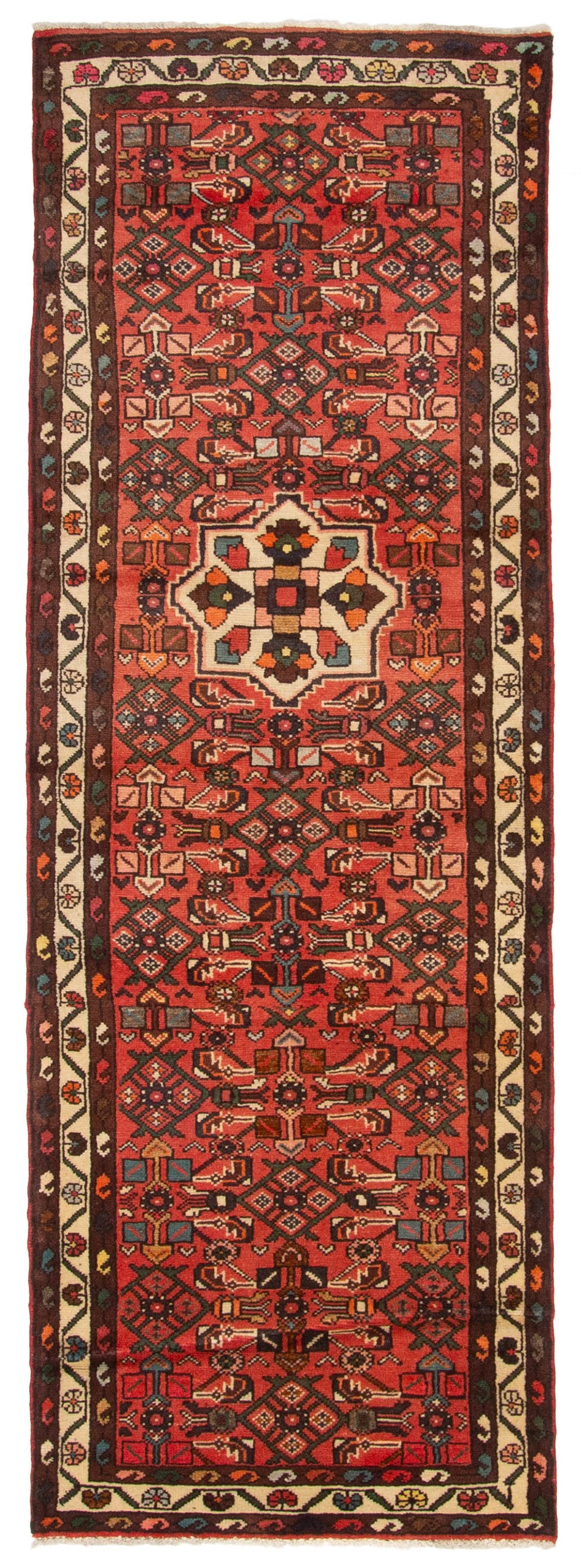 2’6″ x 7’3″ Vintage Hand-knotted Runner Rug Traditional Oriental Wool Carpet