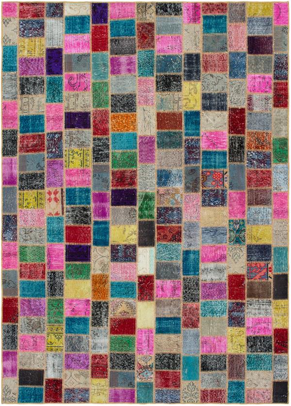 Turkish Color Transition Patchwork 7'3