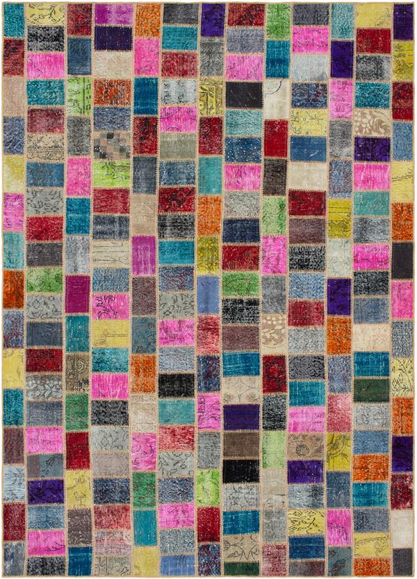 Turkish Color Transition Patchwork 7'3