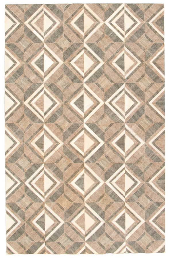 Cowhide Patchwork 4'11