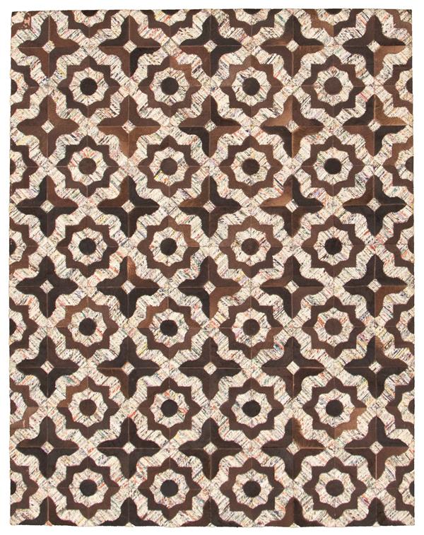 Cowhide Patchwork 4'11