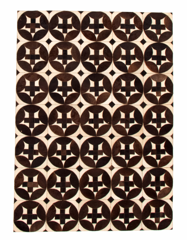 Cowhide Patchwork 4'11