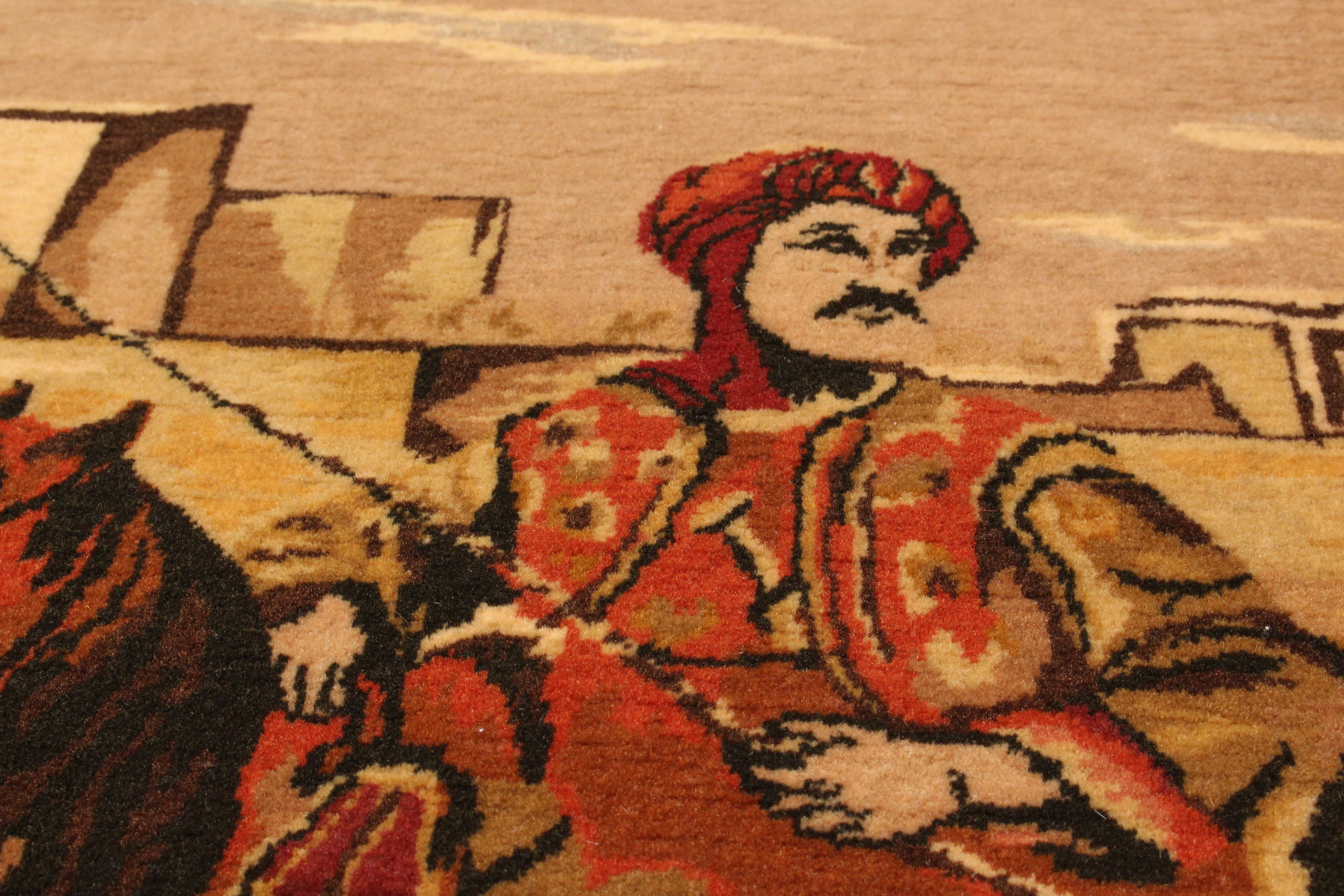 Persian Tabriz 50L 4'7" x 6'7" Hand-knotted Wool Rug 