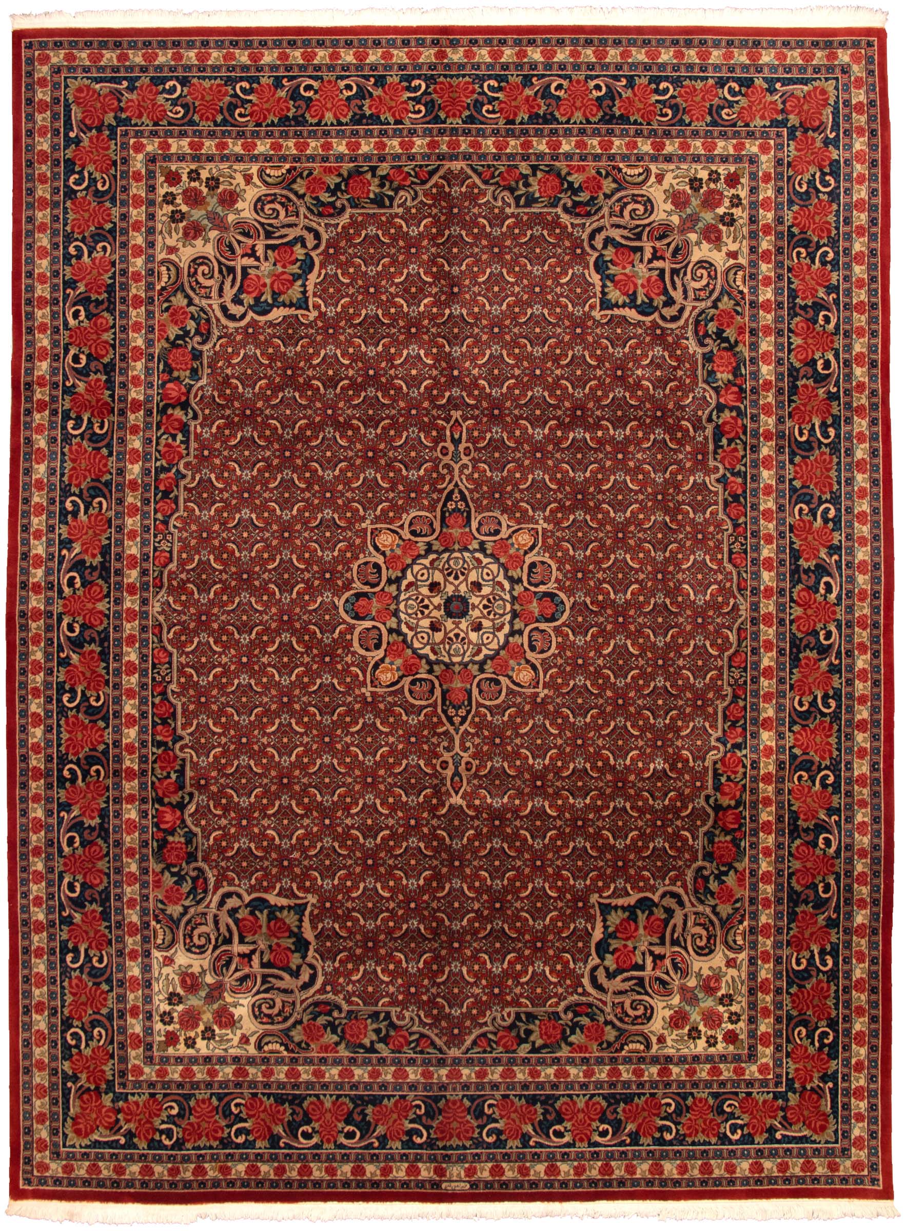 Persian Bijar 10'0" x 13'1" Hand-knotted Wool Rug 