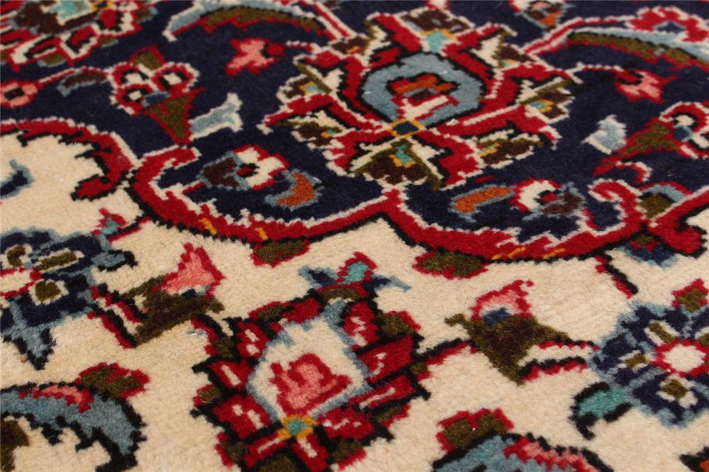 Tapis kashan 9'9" x 13'2" en laine