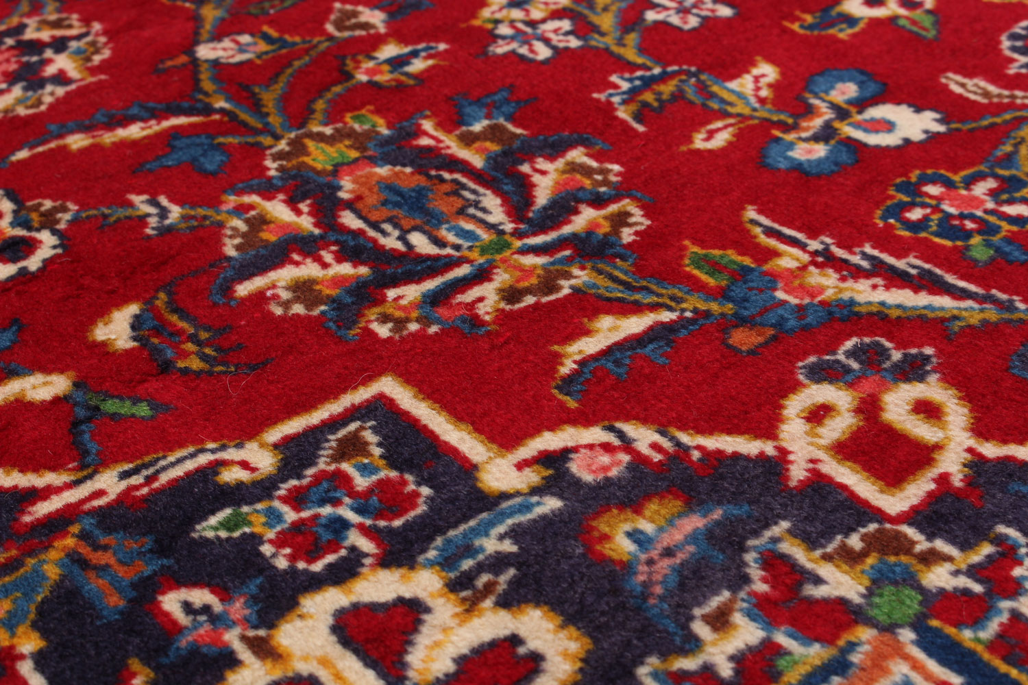 Tapis kashan 9'11" x 13'1" en laine