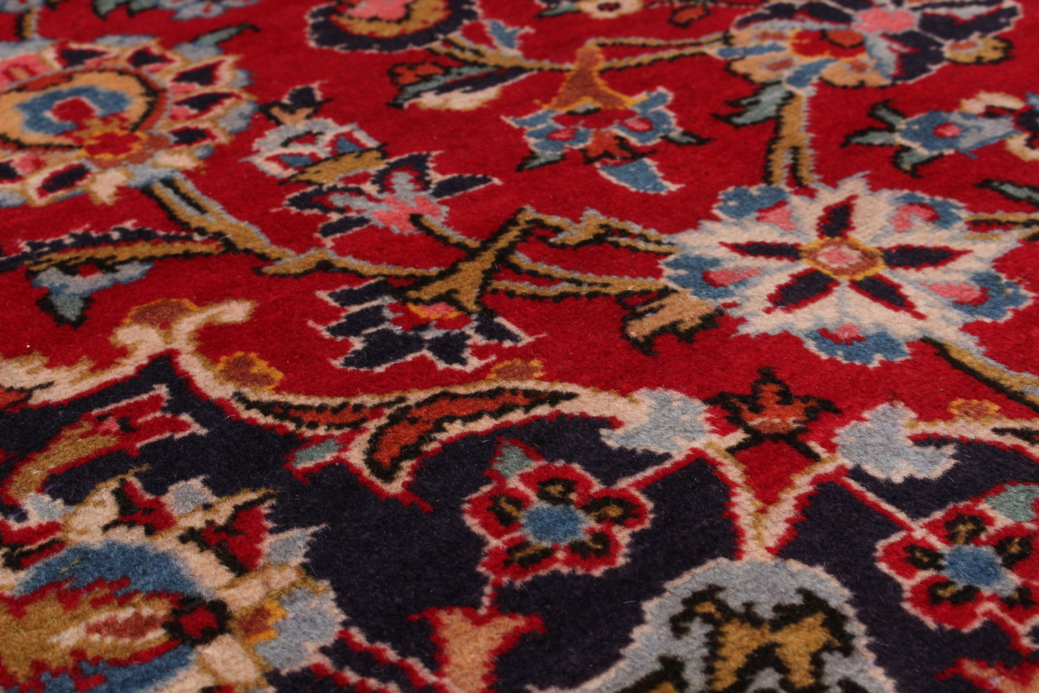 Tapis kashan 9'10" x 12'10" en laine