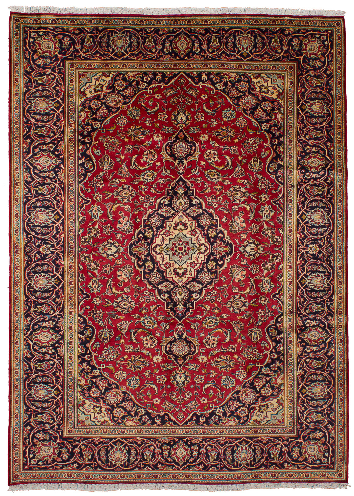 Tapis kashan 8'1" x 11'6" en laine
