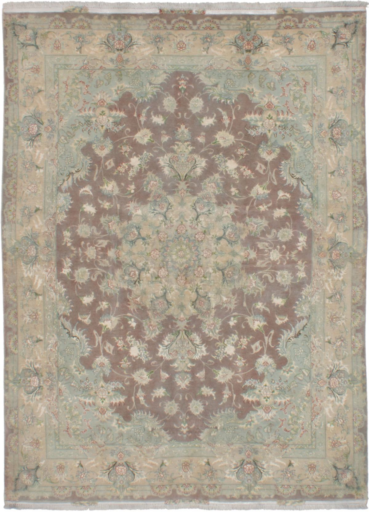 Persian Tabriz 50L 4'10" x 6'7" Hand-knotted Silk, Wool Rug 