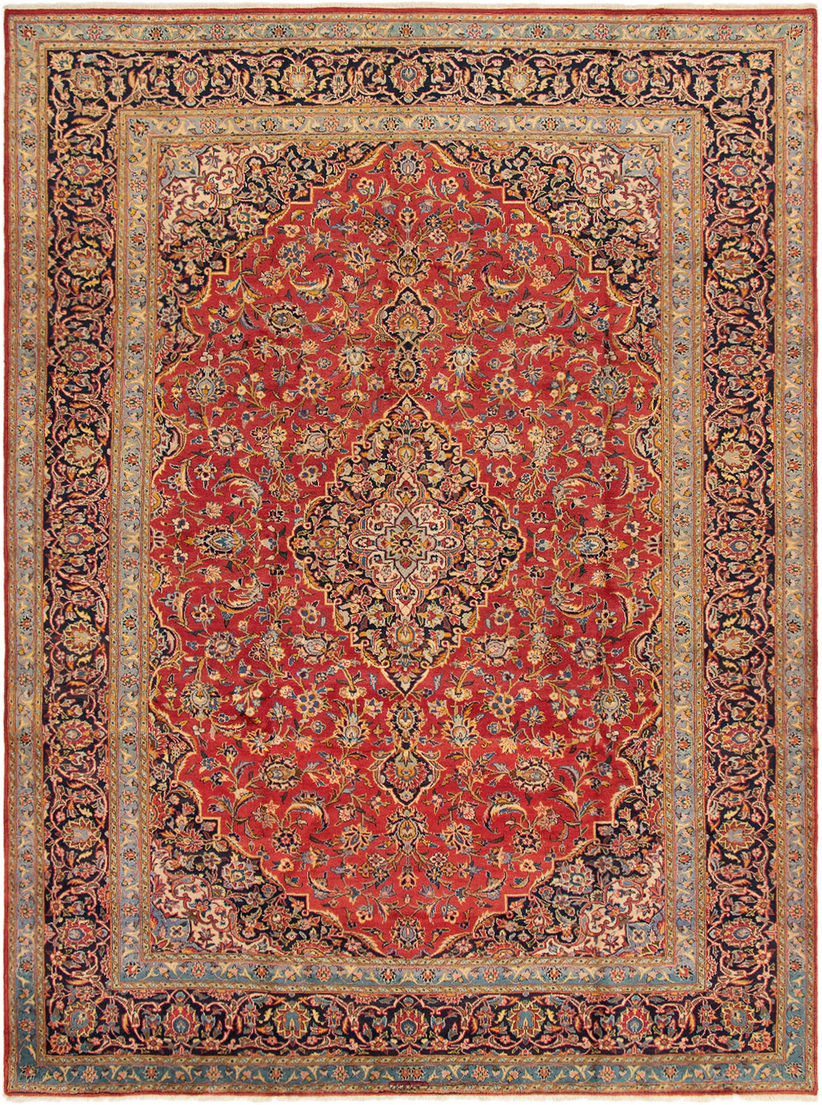 Tapis kashan 8'2" x 11'1" en laine