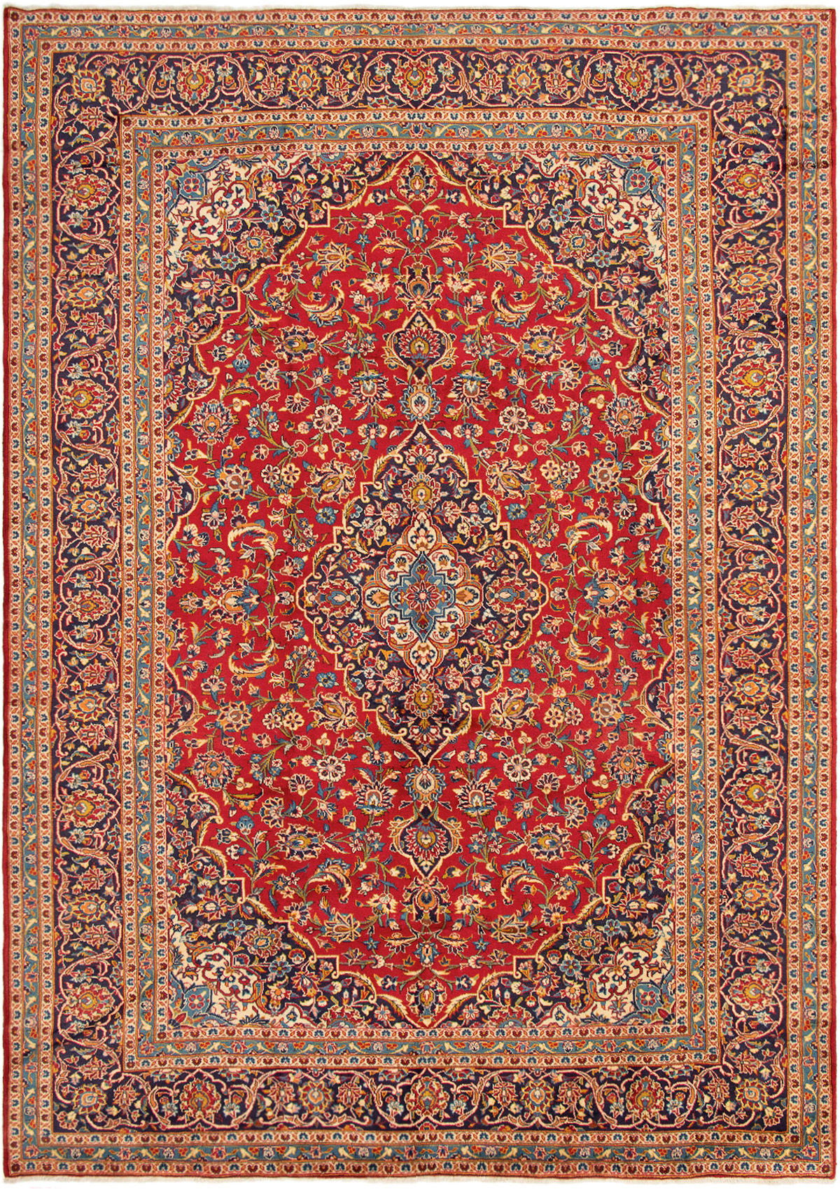 Tapis kashan 8'3" x 11'11" en laine