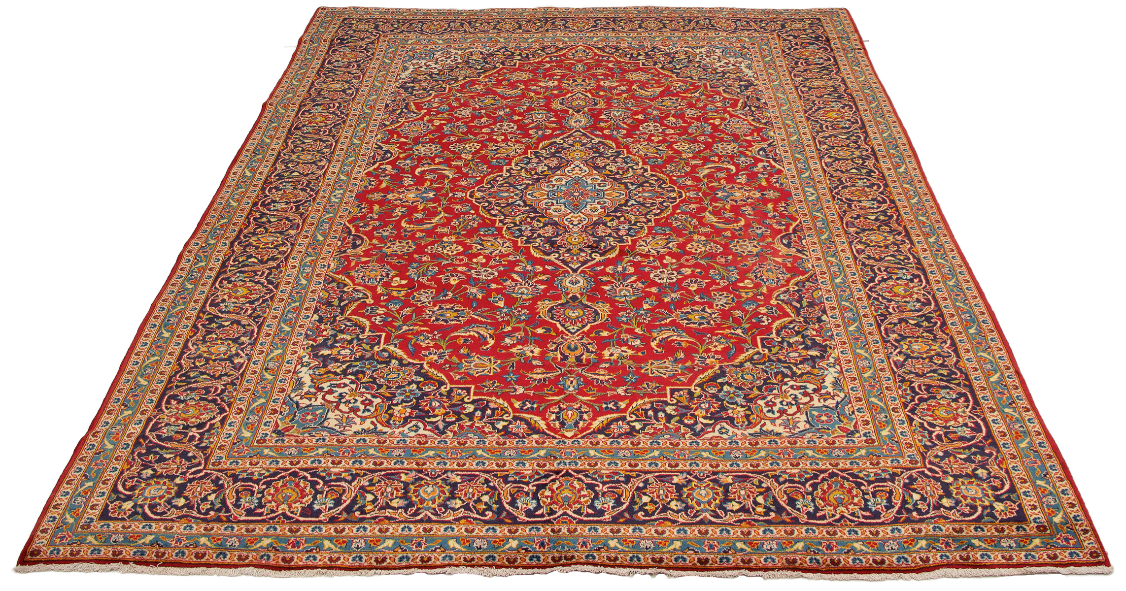 Tapis kashan 8'3" x 11'11" en laine
