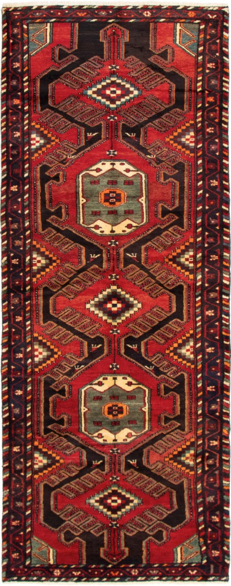 Persian Hamadan 3'8" x 10'10" Hand-knotted Wool Rug 