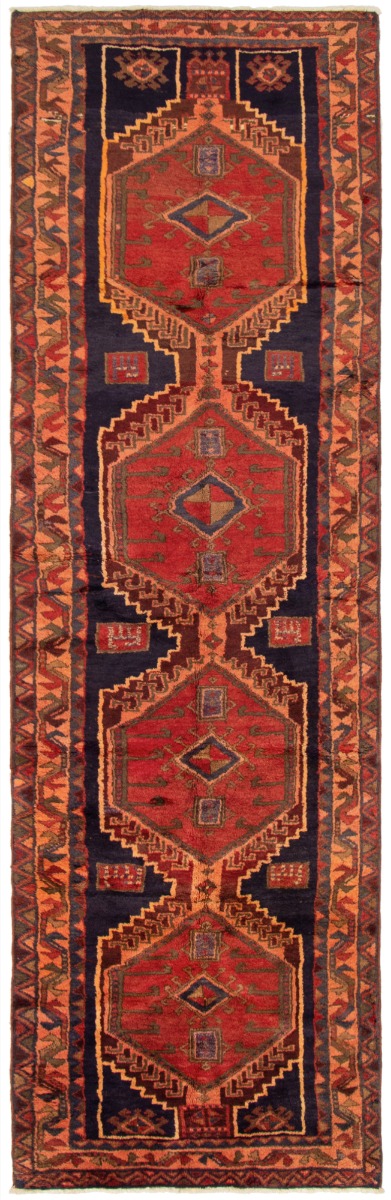 Persian Meshkin 3'7" x 13'1" Hand-knotted Wool Rug 